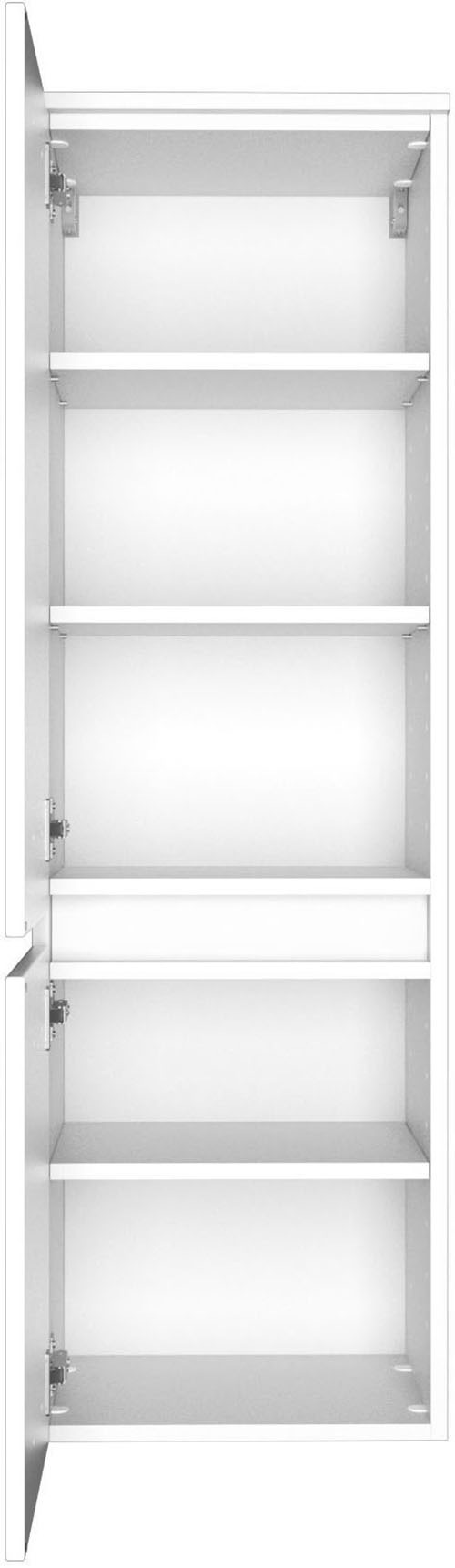welltime Badmöbel-Set »Welltime Möbel Baabe Waschtisch-Set 3tlg. oder 5tlg.«, (3 St.), gedämpfte Scharniere und Softclose-Funktion, inklusive LED-Beleuchtung