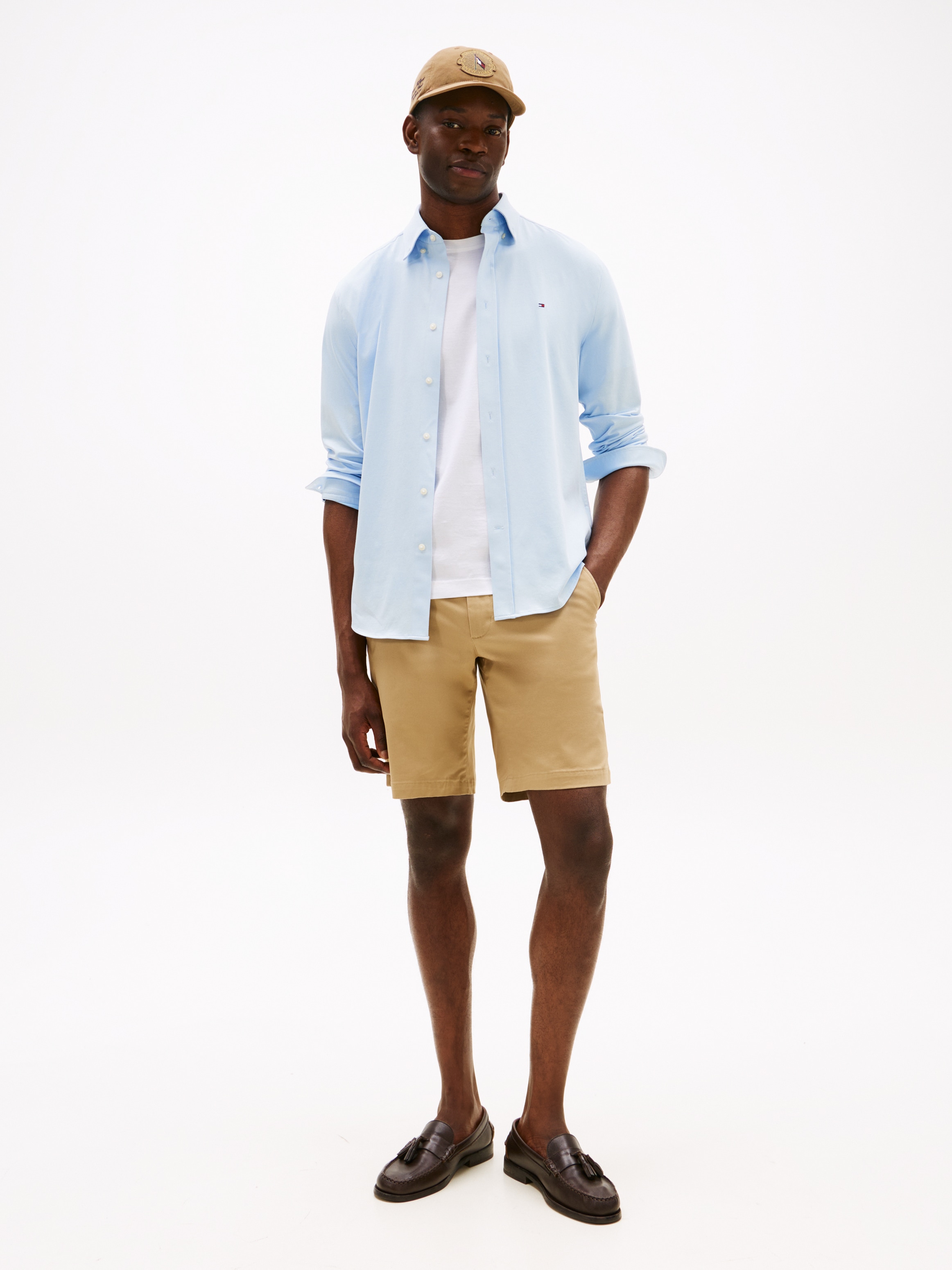 Tommy Hilfiger Langarmhemd »PERFORMANCE KNIT SOLID LS SHIRT«