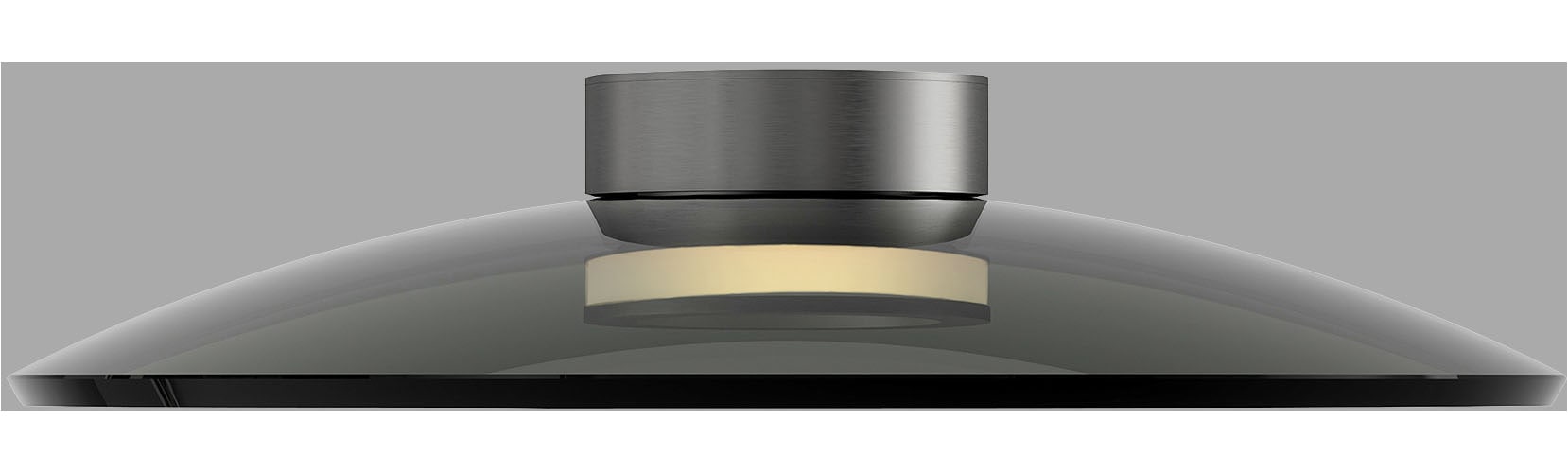 Neuhaus PURE LED Deckenleuchte »PURE Moon« LED-Board 1 Stk. Warmweiß Dimmfähig über separaten Tronicdimmer, Glas Rauchfarben