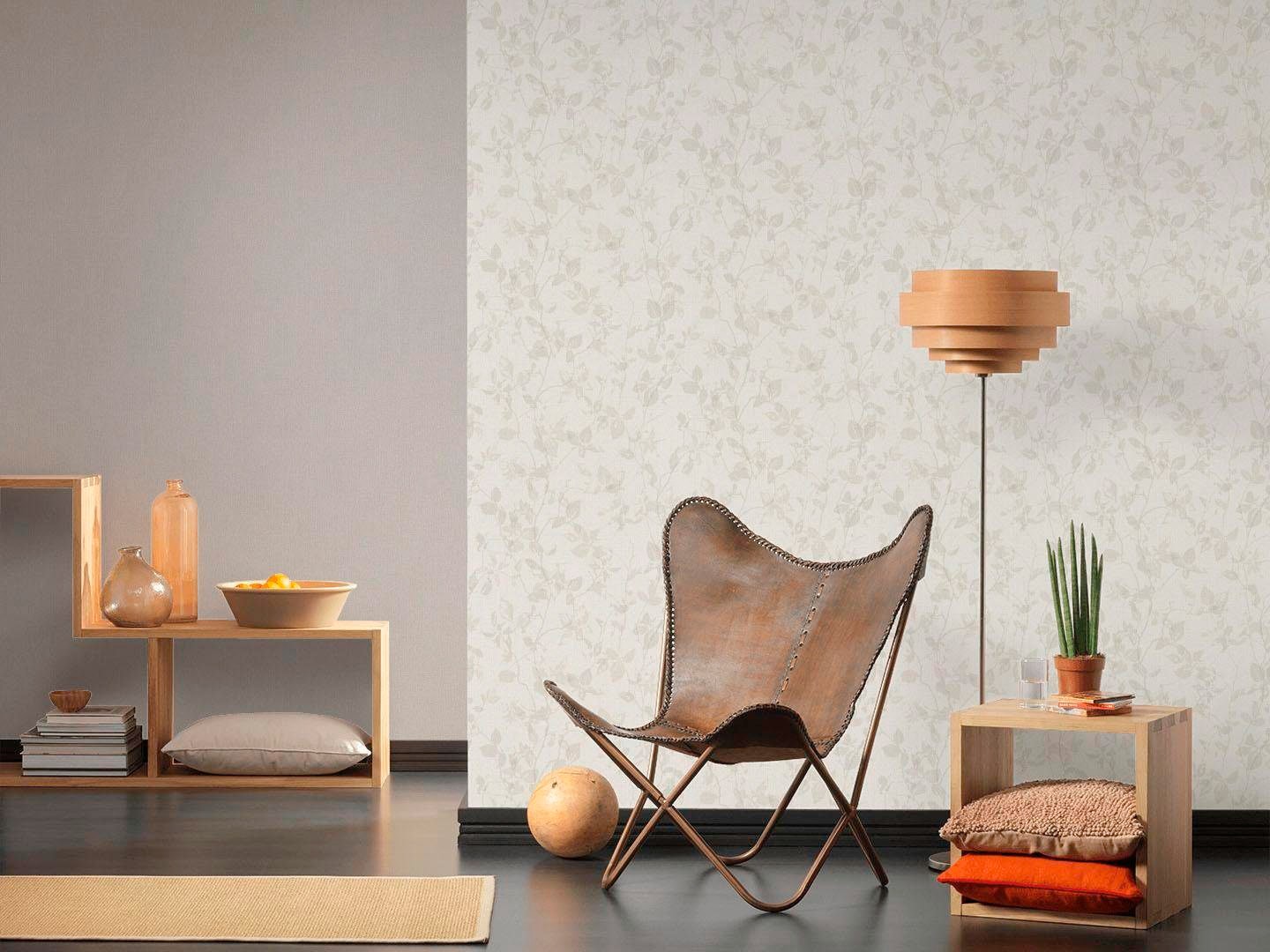 living walls Vliestapete »Hygge«, uni-einfarbig-unifarben, Uni Tapete einfarbig Tapeten Wohnzimmer Schlafzimmer Küche modern Büro