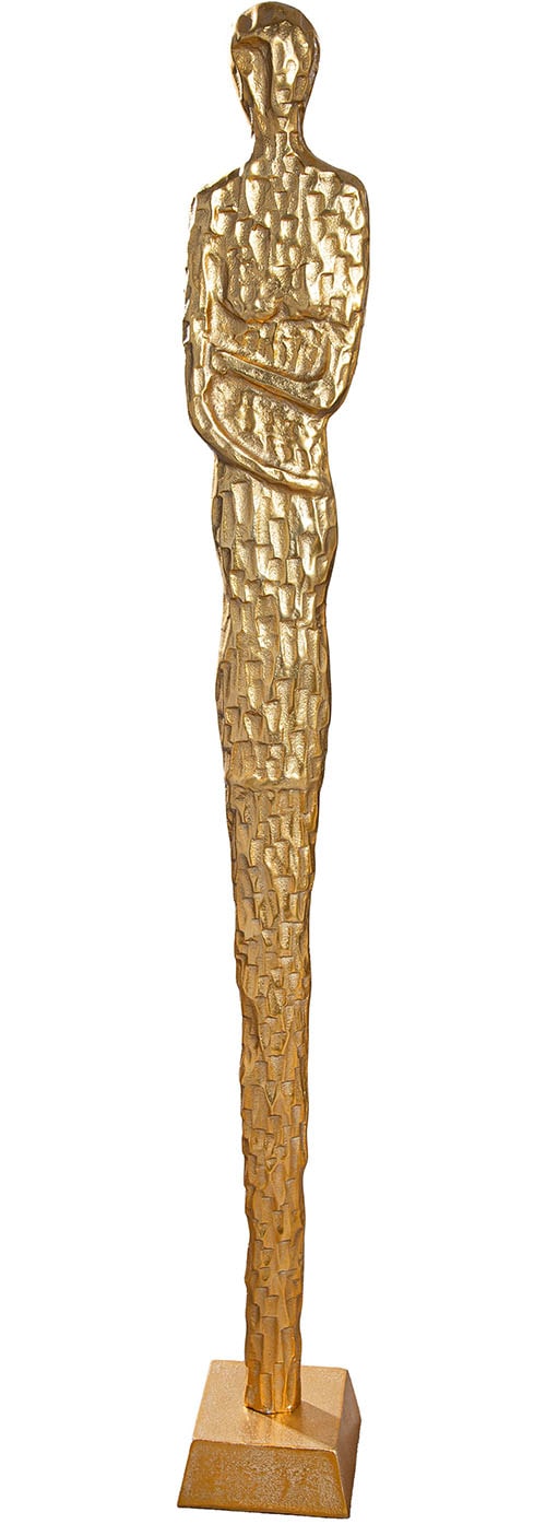 GILDE Dekofigur »Skulptur Frau Salvina goldfarben H. 138 cm« günstig online kaufen