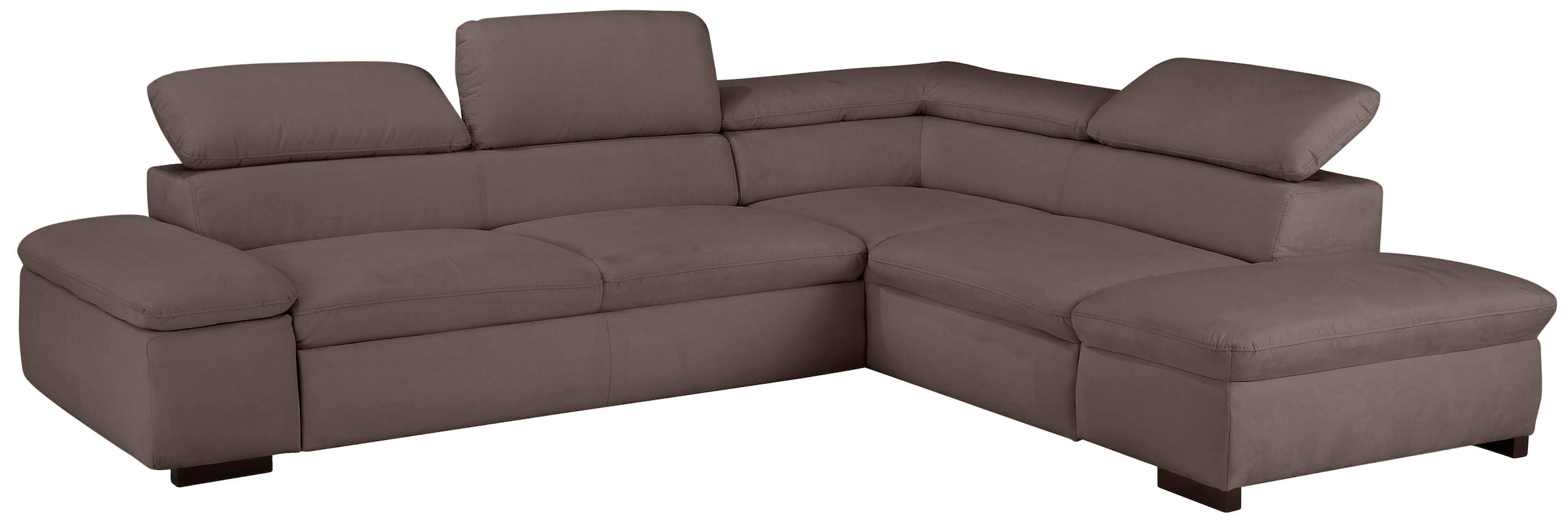 Home affaire Ecksofa »Alberto L-Form«, mit Kopfteilverstellung, wahlweise mit Bettfunktion
