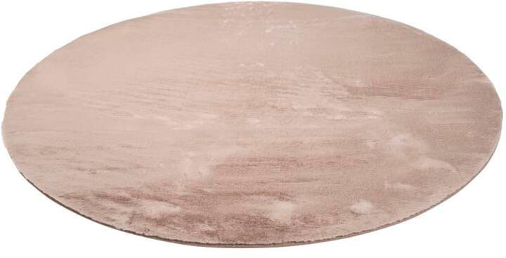 Carpet City Hochflor-Teppich »TOPIA400«, rund, 21 mm Höhe, besonders weich und kuschelig durch Polyester, Uni-Farben