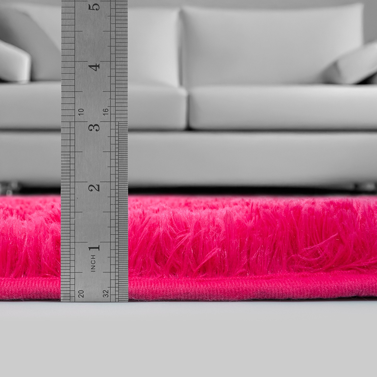 the carpet Teppich »Soft Shaggy«, rund, 35 mm Höhe, Flauschiger Hochflor Teppich, Wohnzimmer, Anti-Rutsch Unterseite