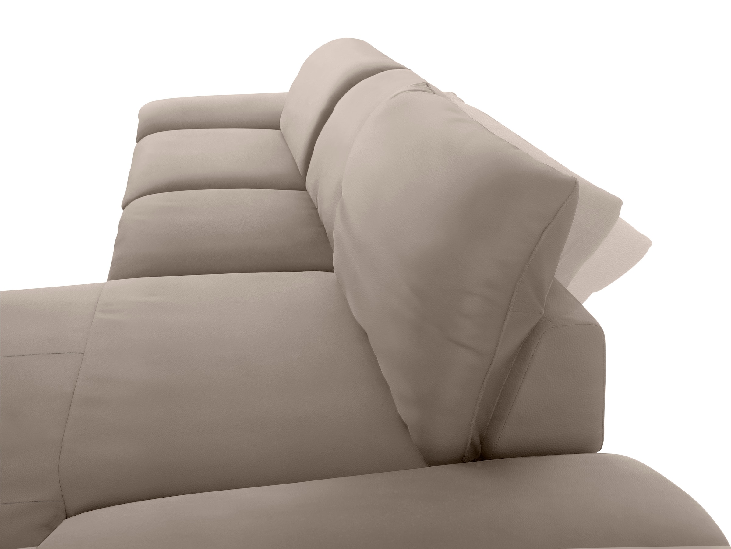 W.SCHILLIG Ecksofa »enjoy&MORE, Designsofa, bequem, zeitlos und elegant, L-Form«, mit Sitztiefenverstellung, Füße silber matt, Breite 340 cm