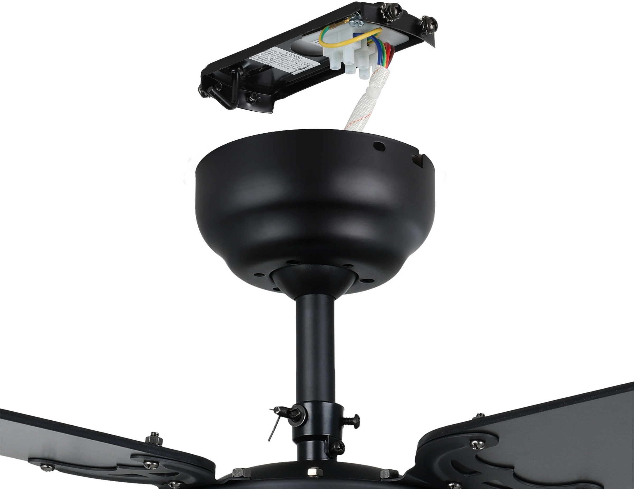 EGLO LED Deckenleuchte »FORTALEZA Ventilator & Licht - Stahl - E27 - 1X60W - IP20« E27 1 Stk. Ventilator mit Beleuchtung, Wohnzimmer, Schalfzimmern, H42 x Ø106,6 cm