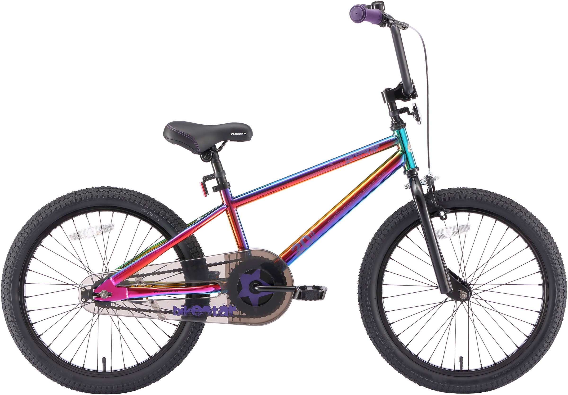 Bikestar BMX-Rad "BMX" Gr. 26, schwarz (blau, schwarz), 26cm, 20 Zoll (50,80cm)