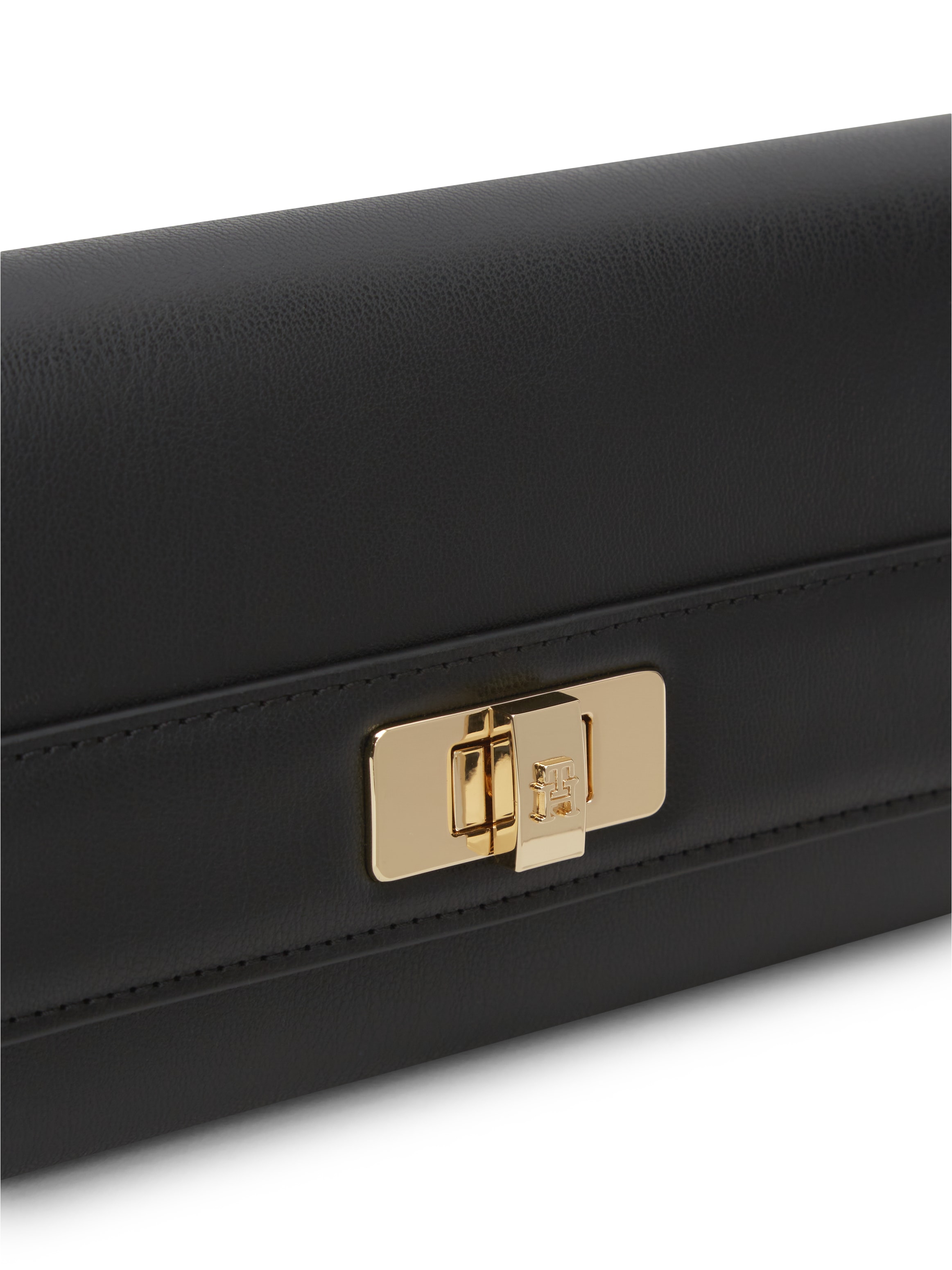 Tommy Hilfiger Geldbörse »TH MODERN LARGE FLAP WALLET« Damen Portemonnaie, Geldbeute mit goldfarbenen Accessoires