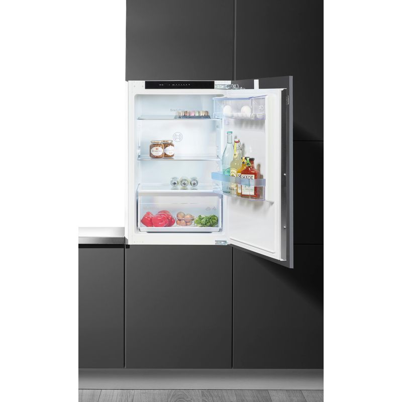 BOSCH Einbaukühlschrank Serie 4 »KIR21VFE0« 87, 4 cm hoch 54, 1 cm breit edelstahl Eco Airflow: optimale Luftzirkulation und ein konstantes...