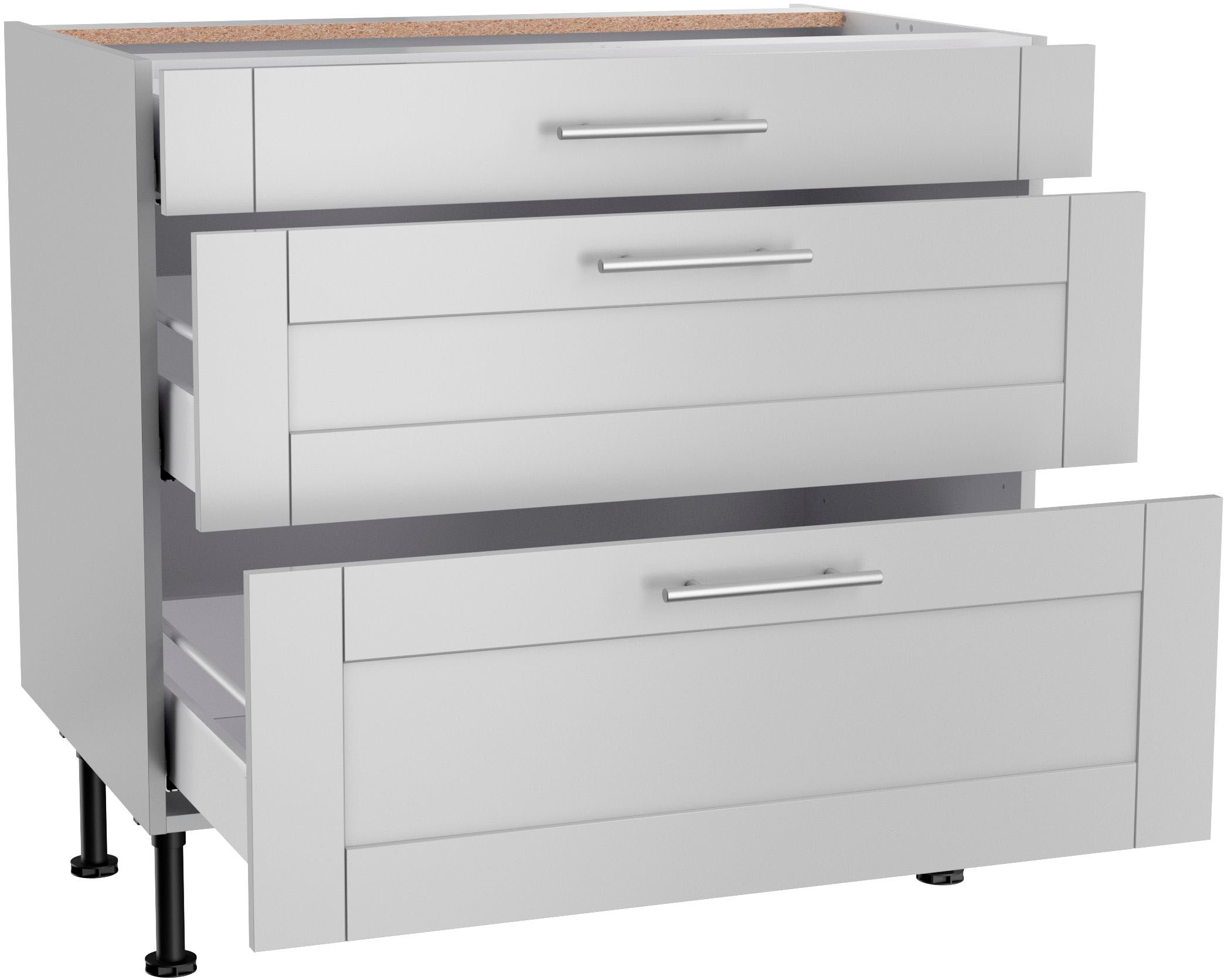 KOCHSTATION Kochfeldumbauschrank »KS-Ahus«, Breite 90 cm