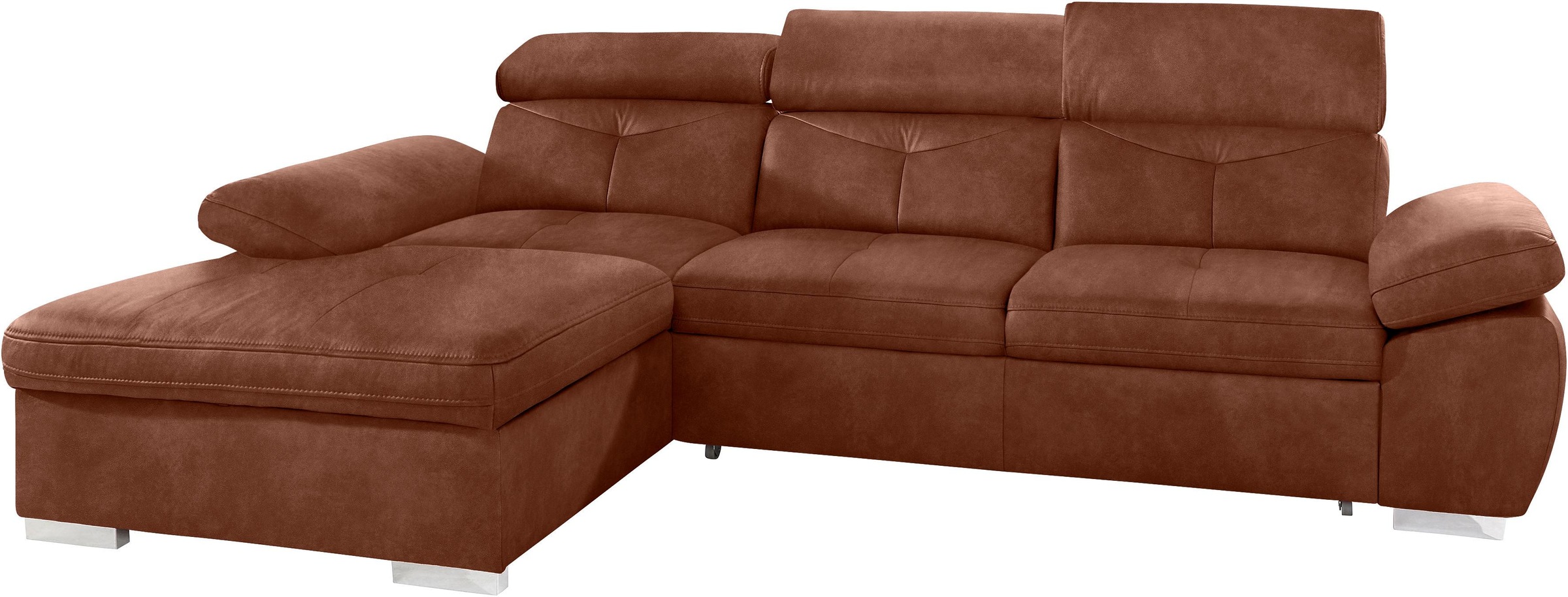 exxpo - sofa fashion Ecksofa »Spring, super bequem, mit Armteil- und Kopfte günstig online kaufen