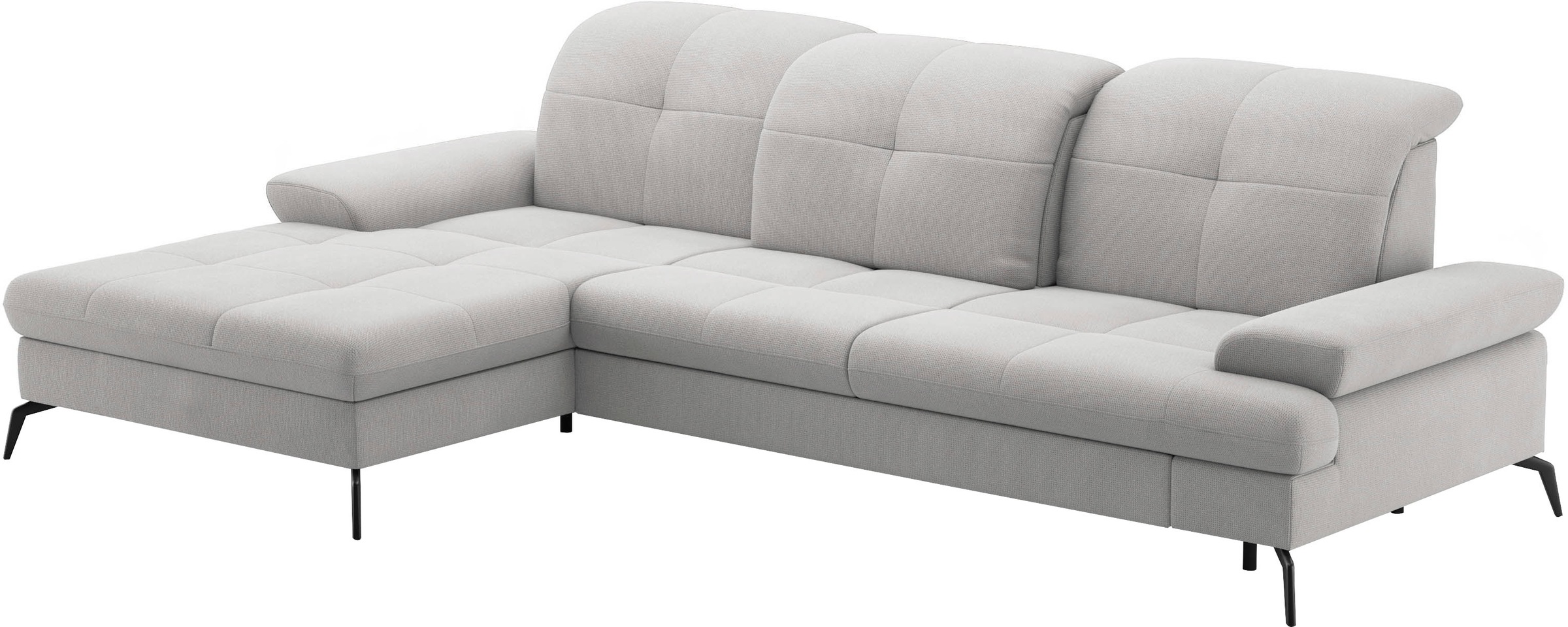 sit&more Ecksofa »Amica, L-Form, inkl. Sitztiefenverstellung & Armteilverstellung«, wahlweise mit Bettfunktion, Bettkasten und Kopfteilverstellung