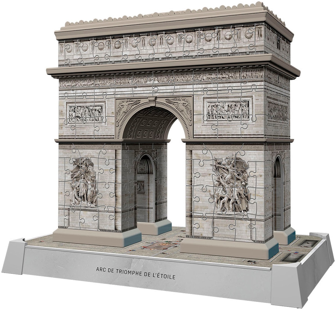 Ravensburger 3D-Puzzle »Iconics: Triumphbogen Paris - mit Licht«, Made in Europe