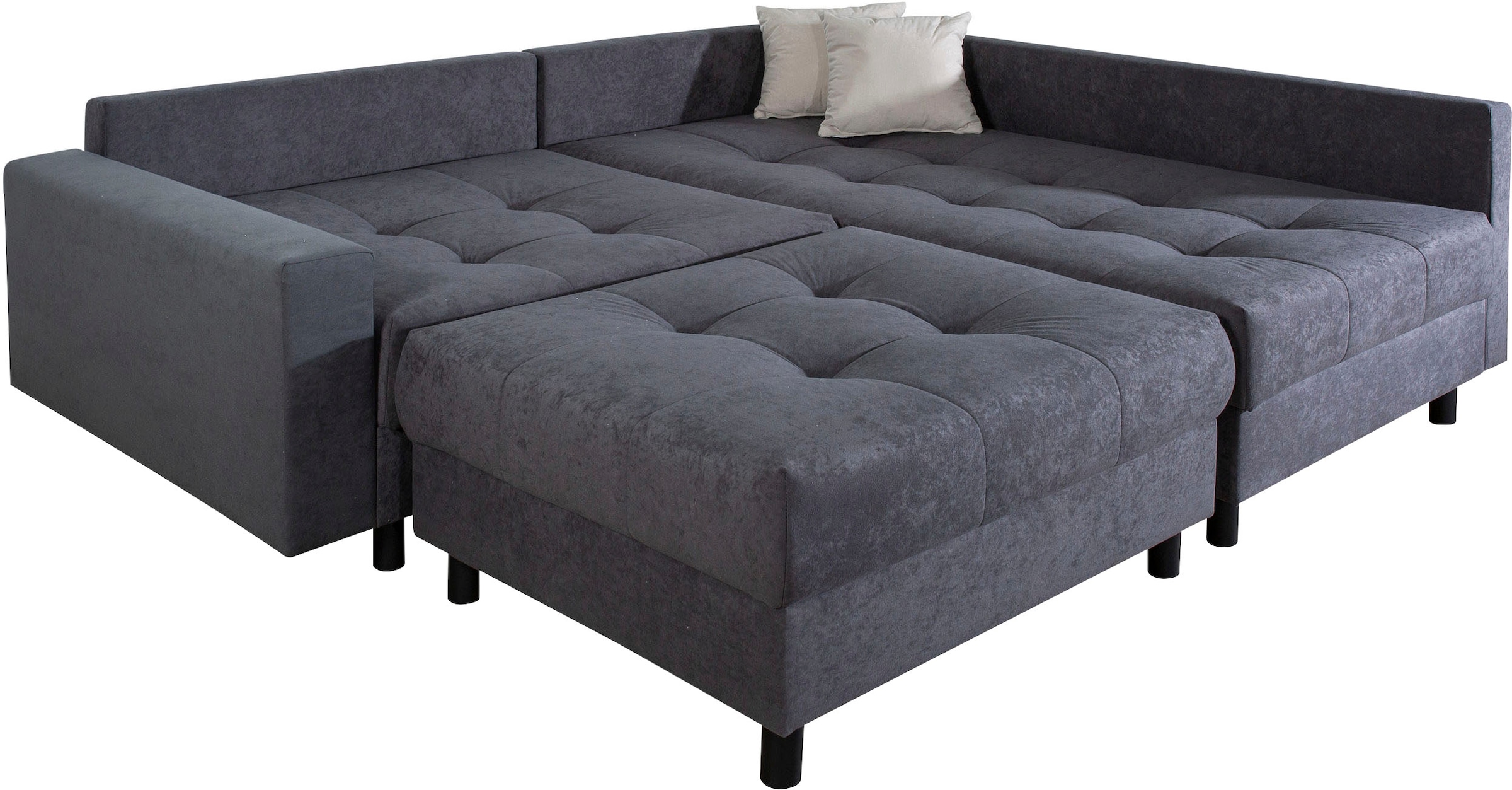 OTTO home Ecksofa »Antonia L-Form, B: 215 cm« Ecksofa, Rückenkissen, ottomane beidseitig montierbar, Bonnelfederkern