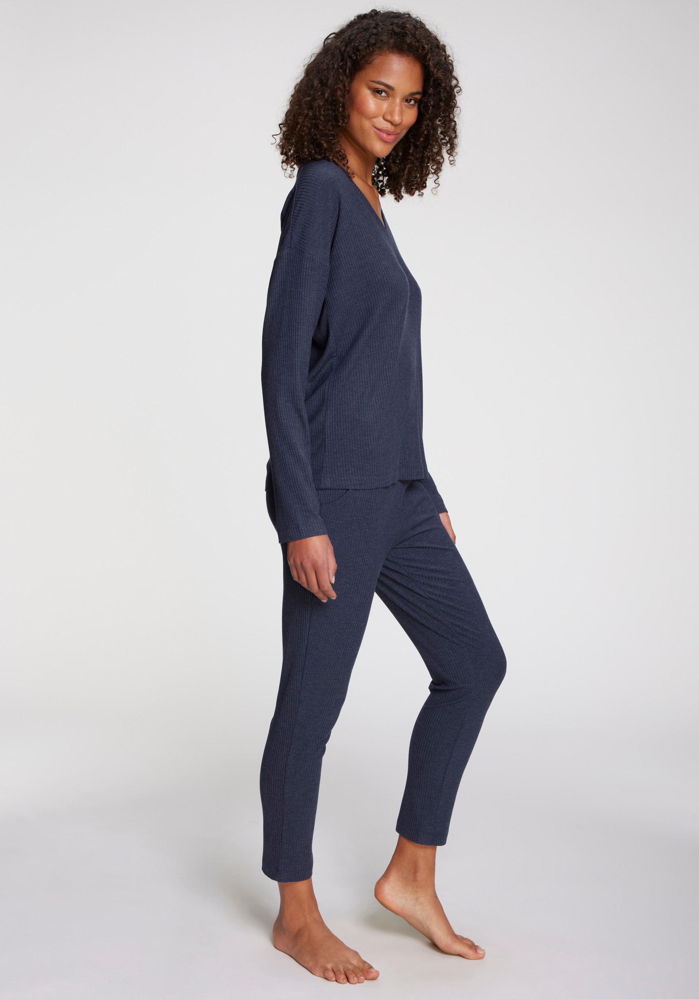 s.Oliver Longsleeve, Aus weicher Rippqualität