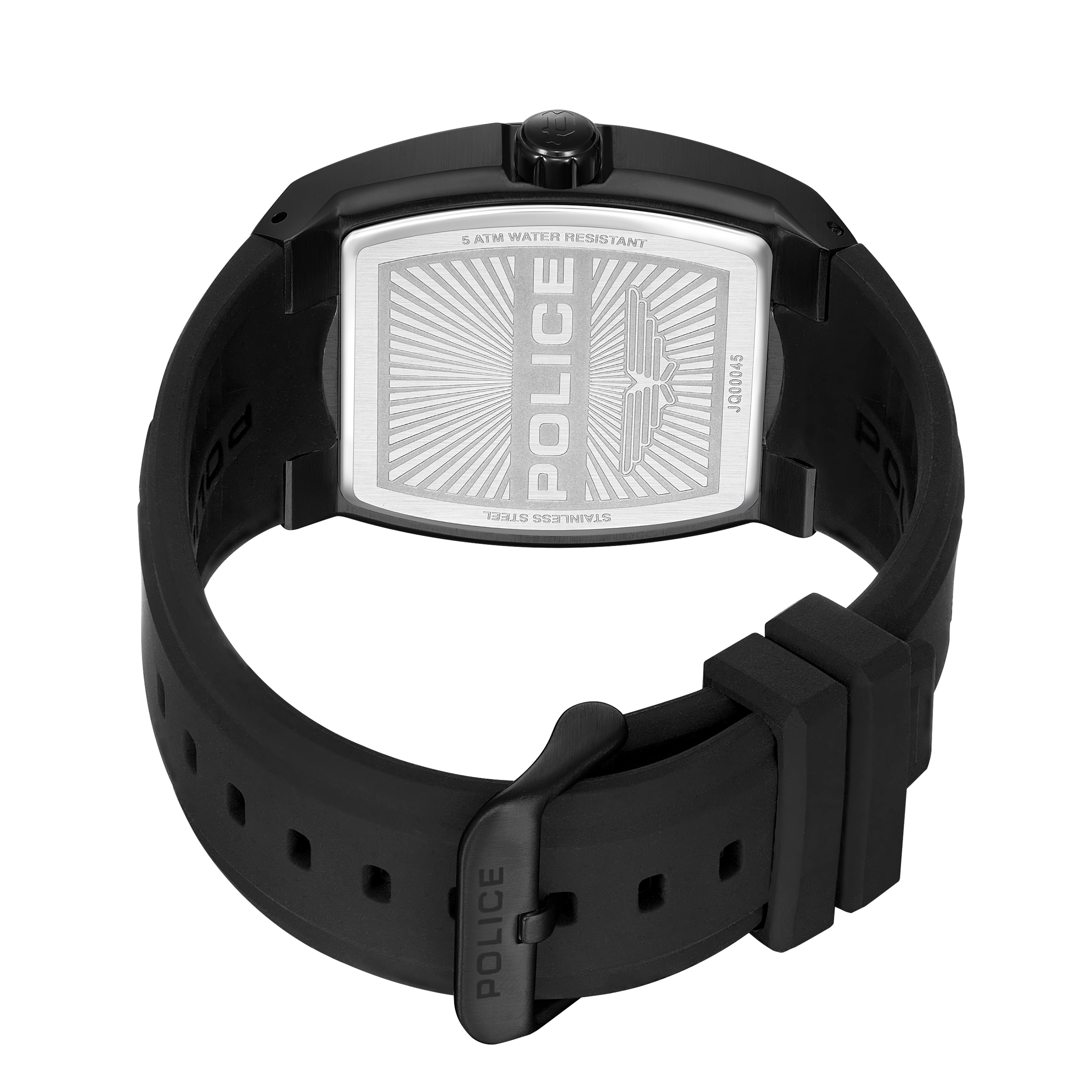 Police Quarzuhr »Creed« Armbanduhr, Herrenuhr, Silikonarmband, analog, Tag, Wochentag