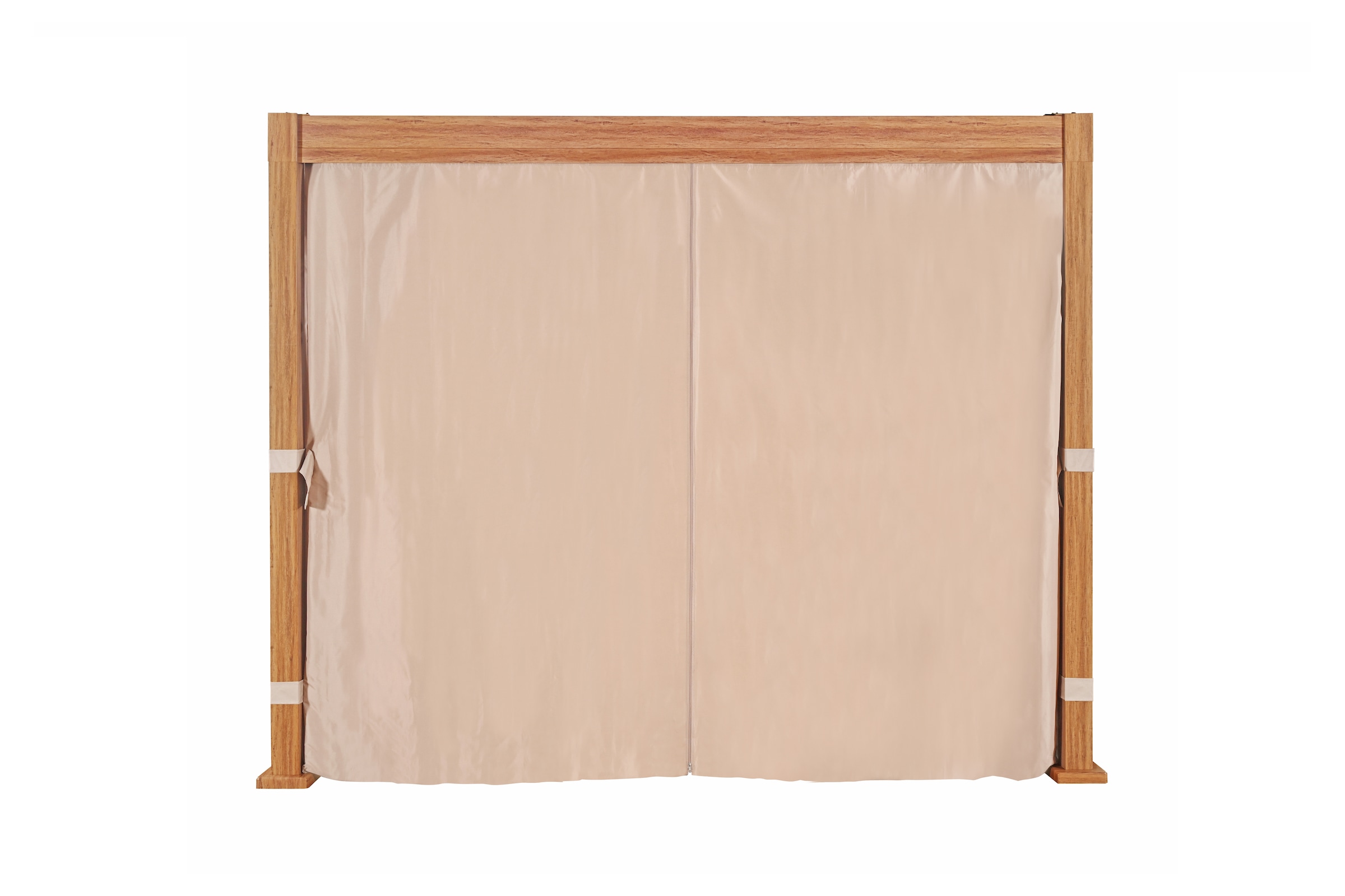 KONIFERA Pavillon »Pergola Alhambra, Terrassendach mit Aluminiumpfosten« 3x3 oder 3x4 m, holzfarben, 4 Seitenteile, verstellbare Dachlamellen