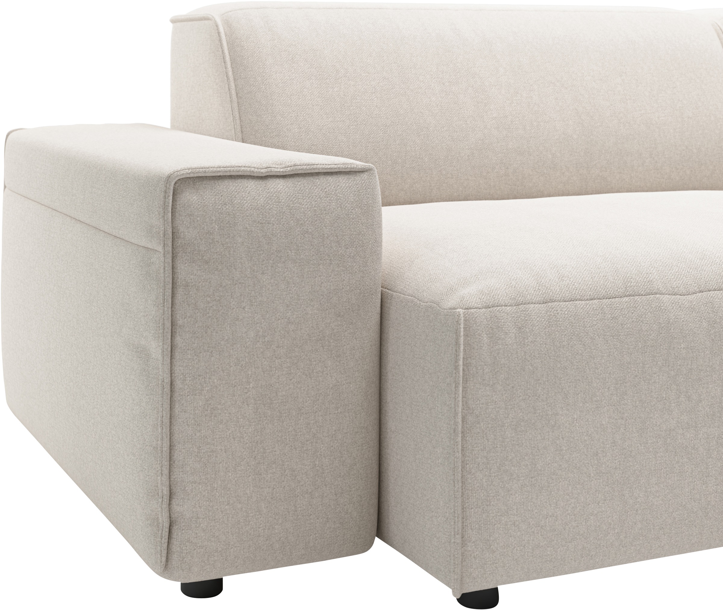 andas Ecksofa »Glimminge L-Form auch in Breitcord, Feincord + Easy care-Bezug,«, Breite 264, Zierkissen