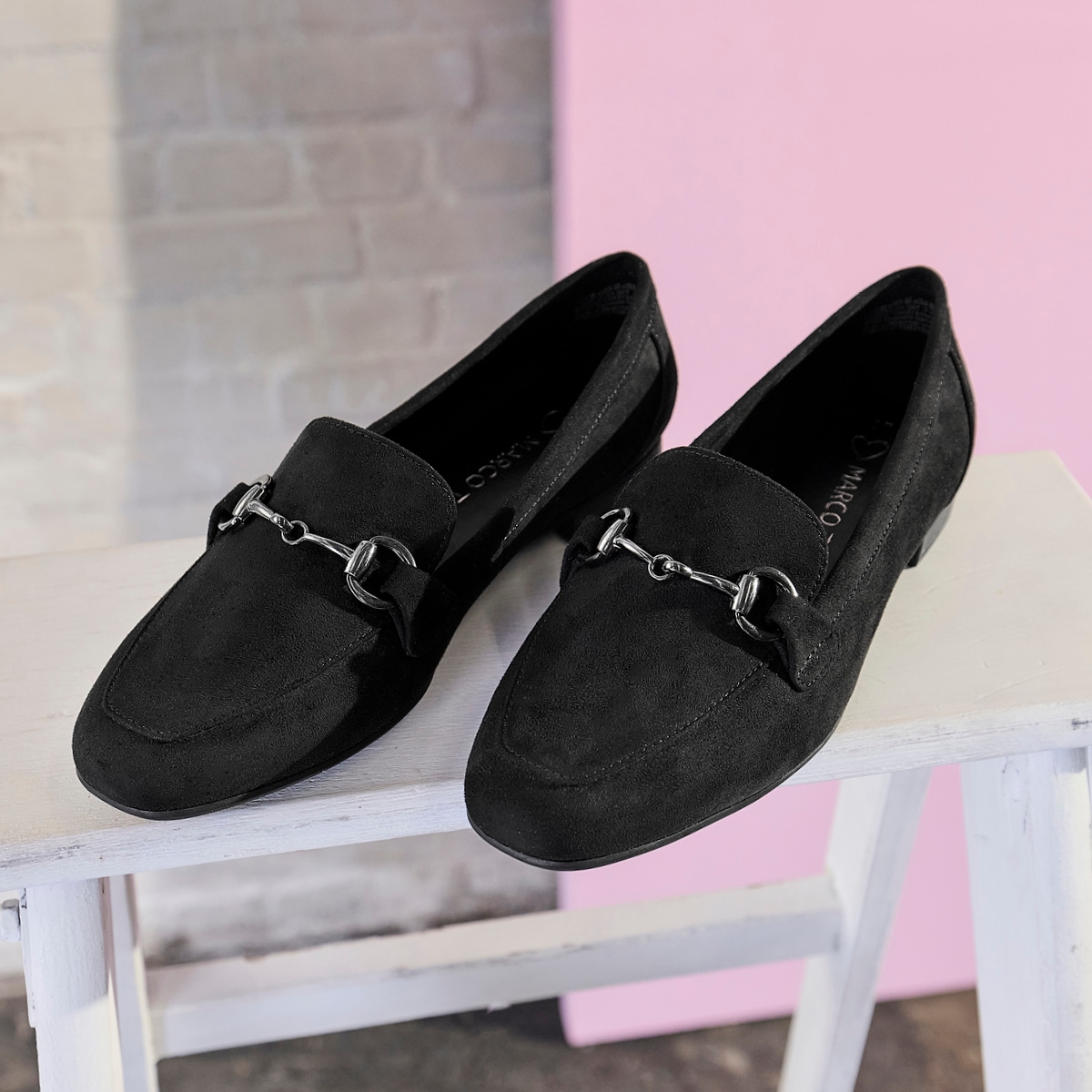 MARCO TOZZI Slipper, Blockabsatz, Loafer, Businessschuh mit Schmuckspange