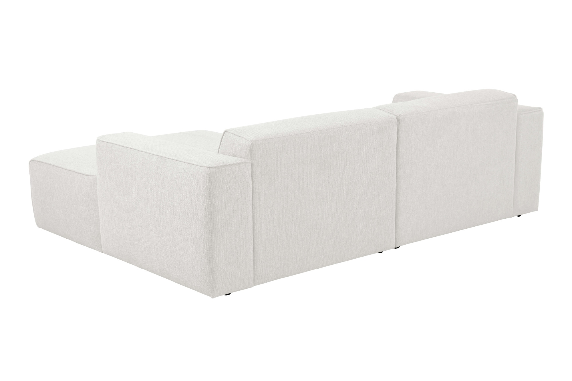 andas Ecksofa »Noord mit Kedernaht, Breite 234 cm«, Cord, Struktur, Webstoff, mit Wellenunterfederung, Massivholzrahmen