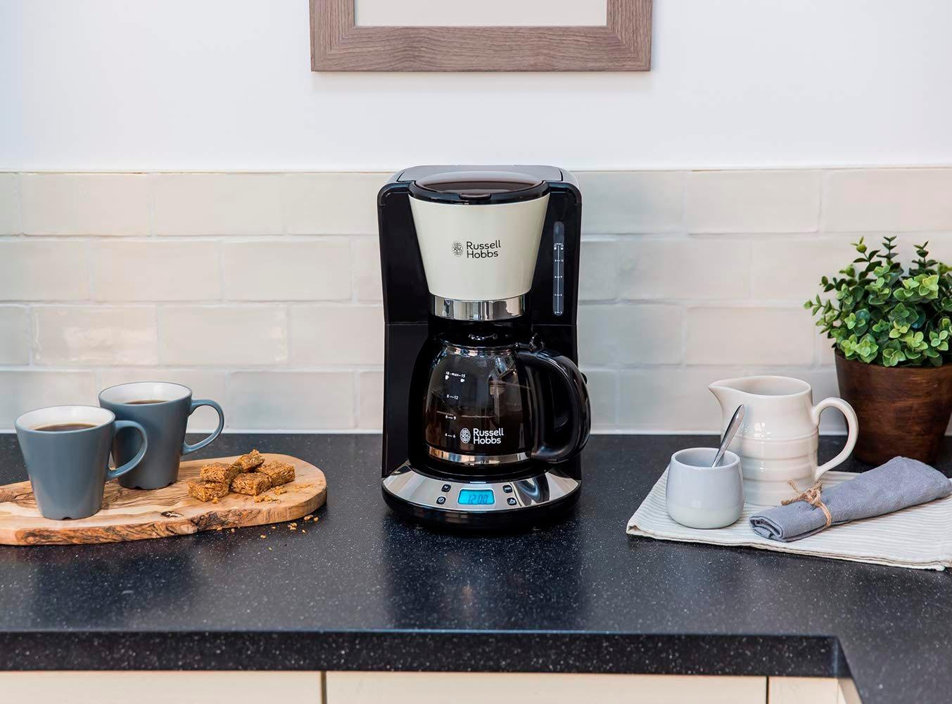 RUSSELL HOBBS Filterkaffeemaschine »Colours Plus+ Flame Red 24031-56«, 1,25 l Kaffeekanne, Papierfilter, 1x4