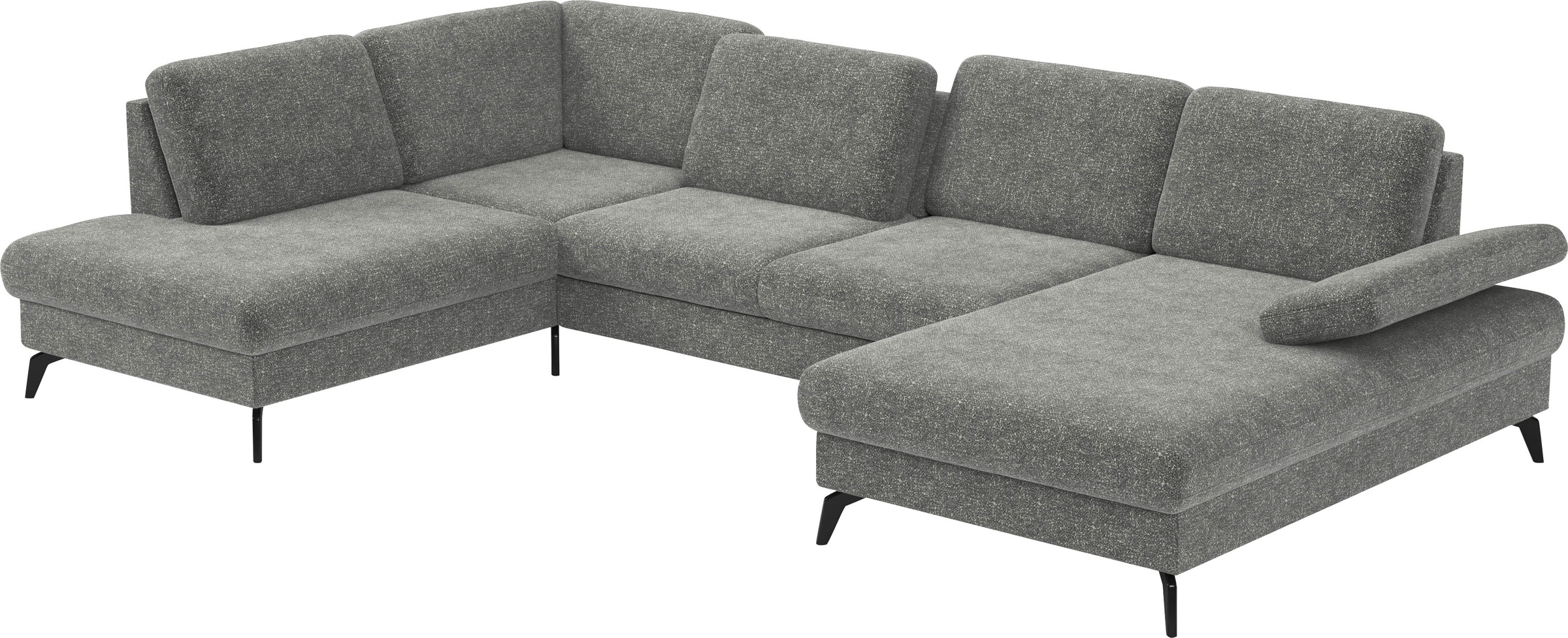 sit&more Wohnlandschaft »Morris U-Form, inkl. Sitztiefenverstellung«, wahlweise mit Armteilverstellung, Bettfunktion & Bettkasten