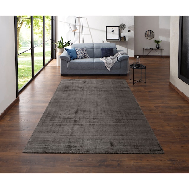 my home Teppich »Shirley«, rechteckig, Handweb Teppich, aus weicher Viskose,  handgewebt, Wohnzimmer bequem und schnell bestellen