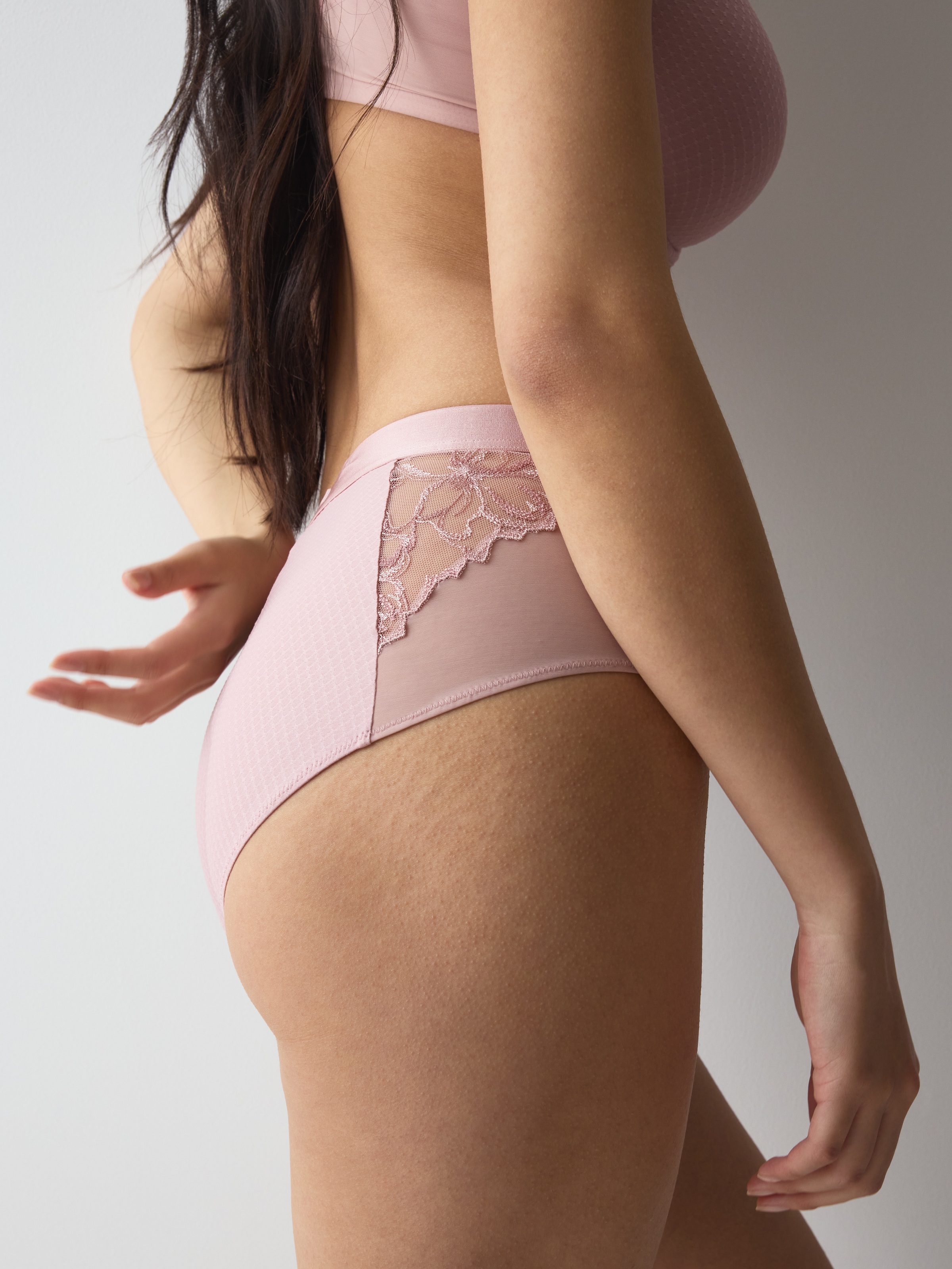Triumph Maxislip »Wild Azalea Florale« Spitze, hochgeschnitten, Satin-Einfassung, elastisch
