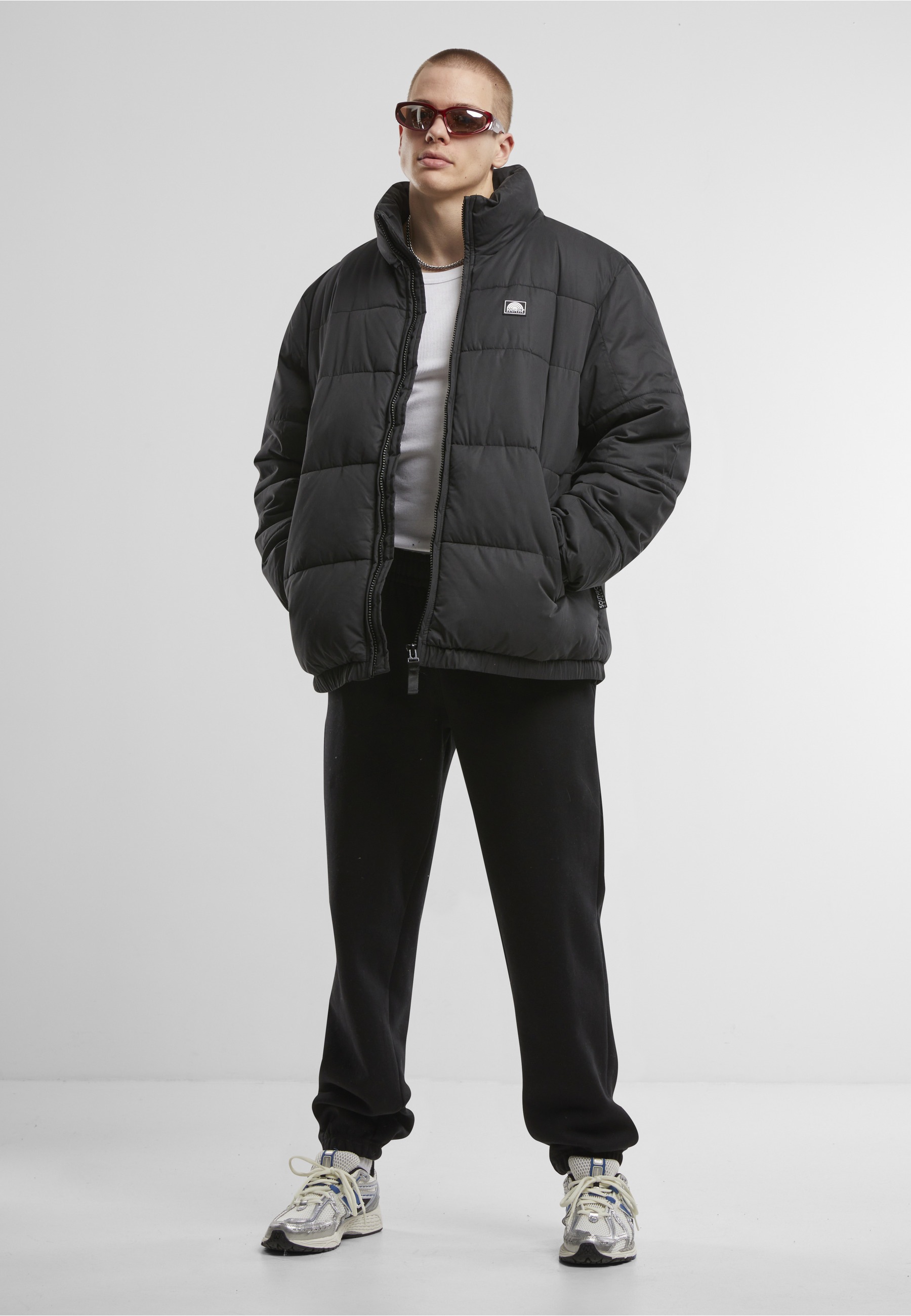 Southpole Winterjacke »Southpole Southpole Color Block Puffer Jacket« 1 Stk. tlg. ohne Kapuze