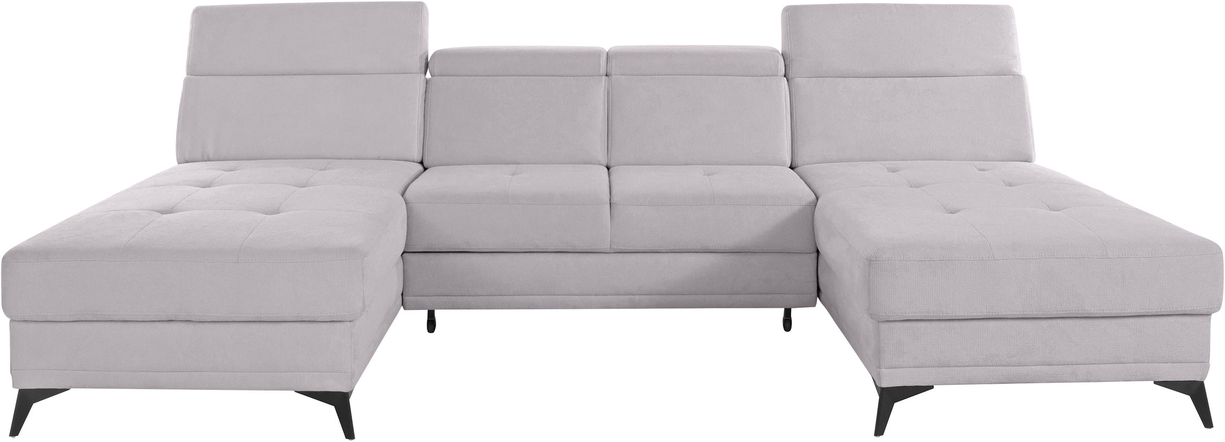 INOSIGN Wohnlandschaft »Cardiz U-Form« inkl.Kopfteilverstellung und Federke günstig online kaufen