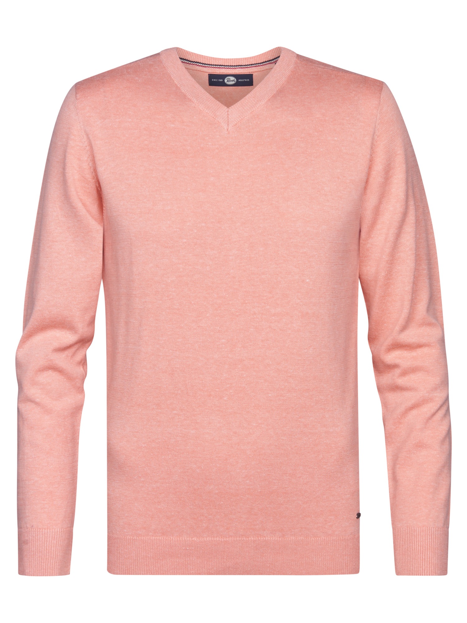 Petrol Industries V-Ausschnitt-Pullover »V-Neck Basi« Materialmix mit Baumwollanteil