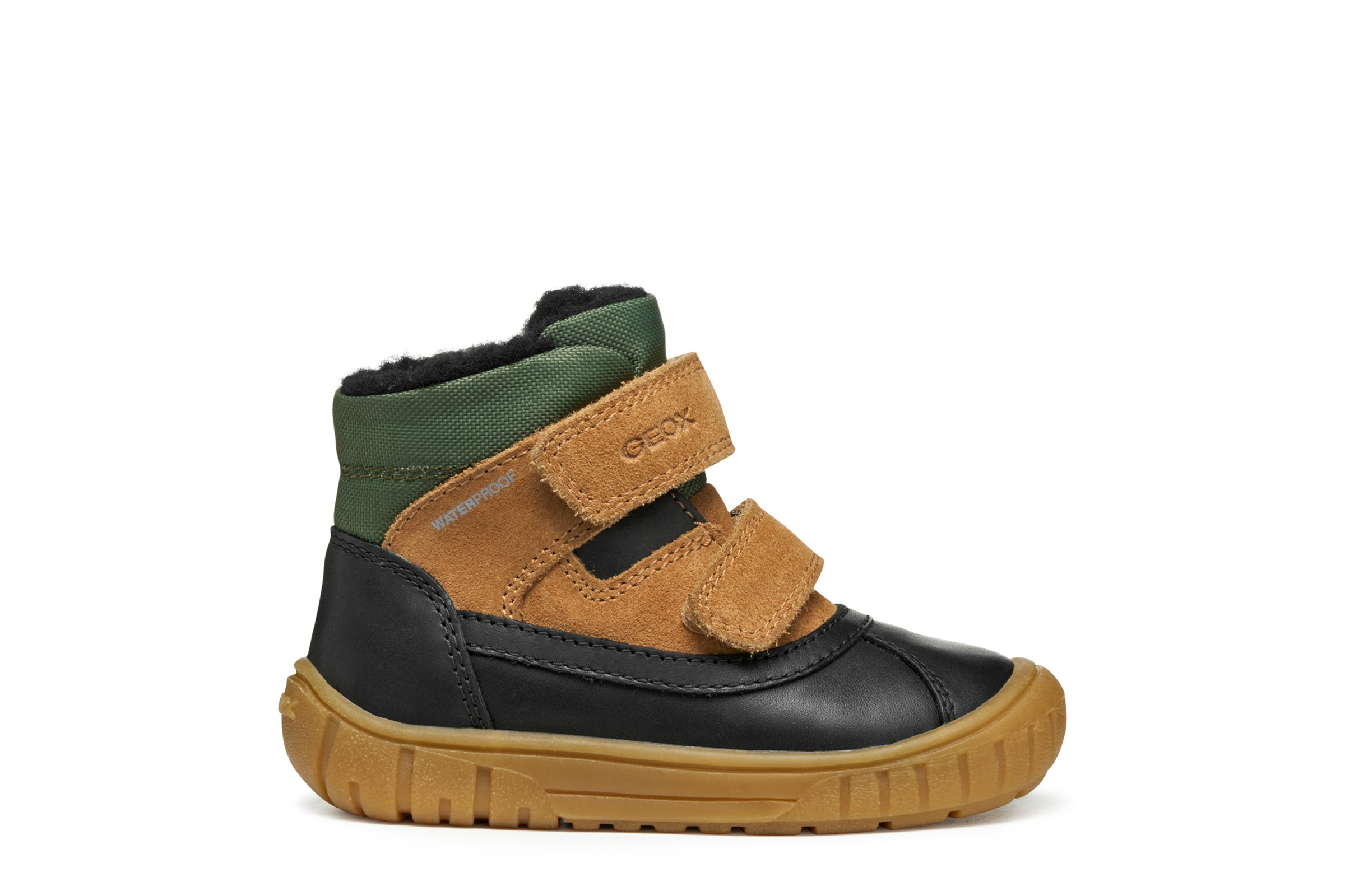 Geox Winterboots »B OMAR BOY WPF«  Klettstiefel, Snowboots mit Warmfutter, Größenschablone zum Download