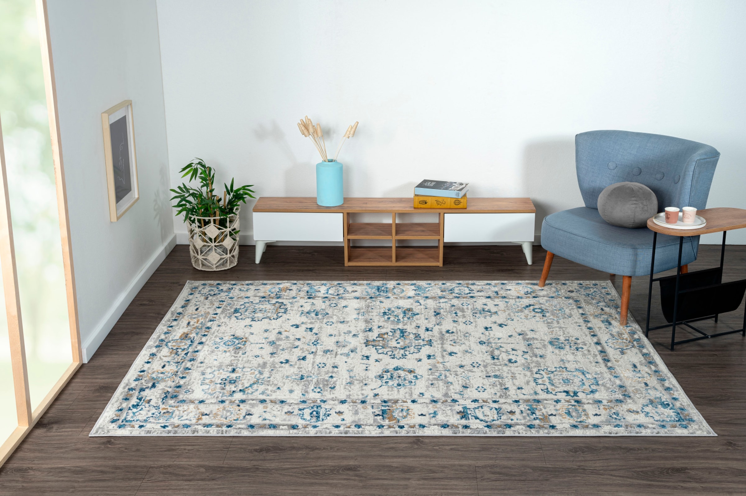 Myflair Möbel & Accessoires Teppich »My Heriz 3«, rechteckig, 8 mm Höhe, Kurzflor, klassisches Orient Design, besonders weich durch Microfaser