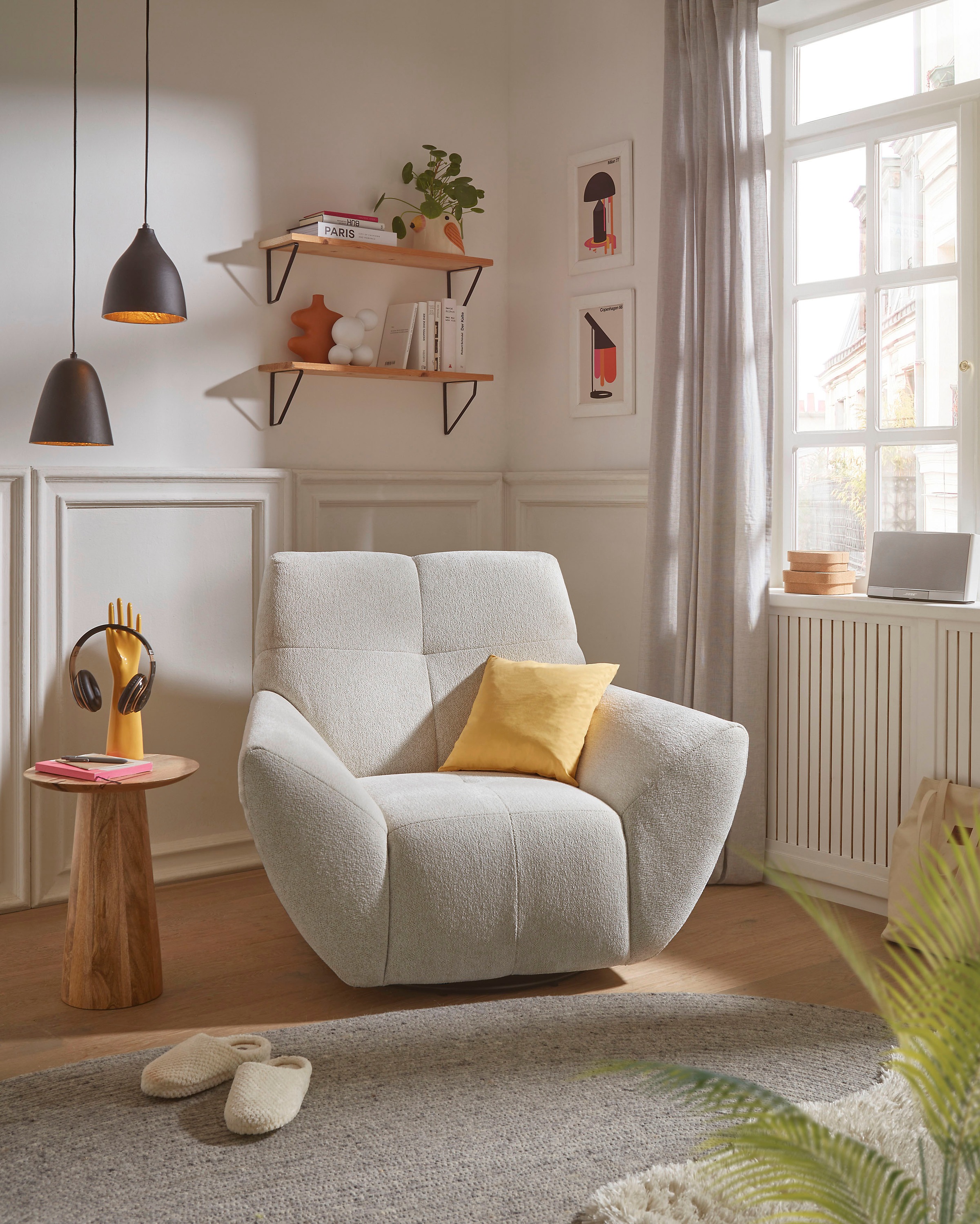 ED EXCITING DESIGN Drehsessel »Nils«, frei im Raum stellbar, drehbar günstig online kaufen
