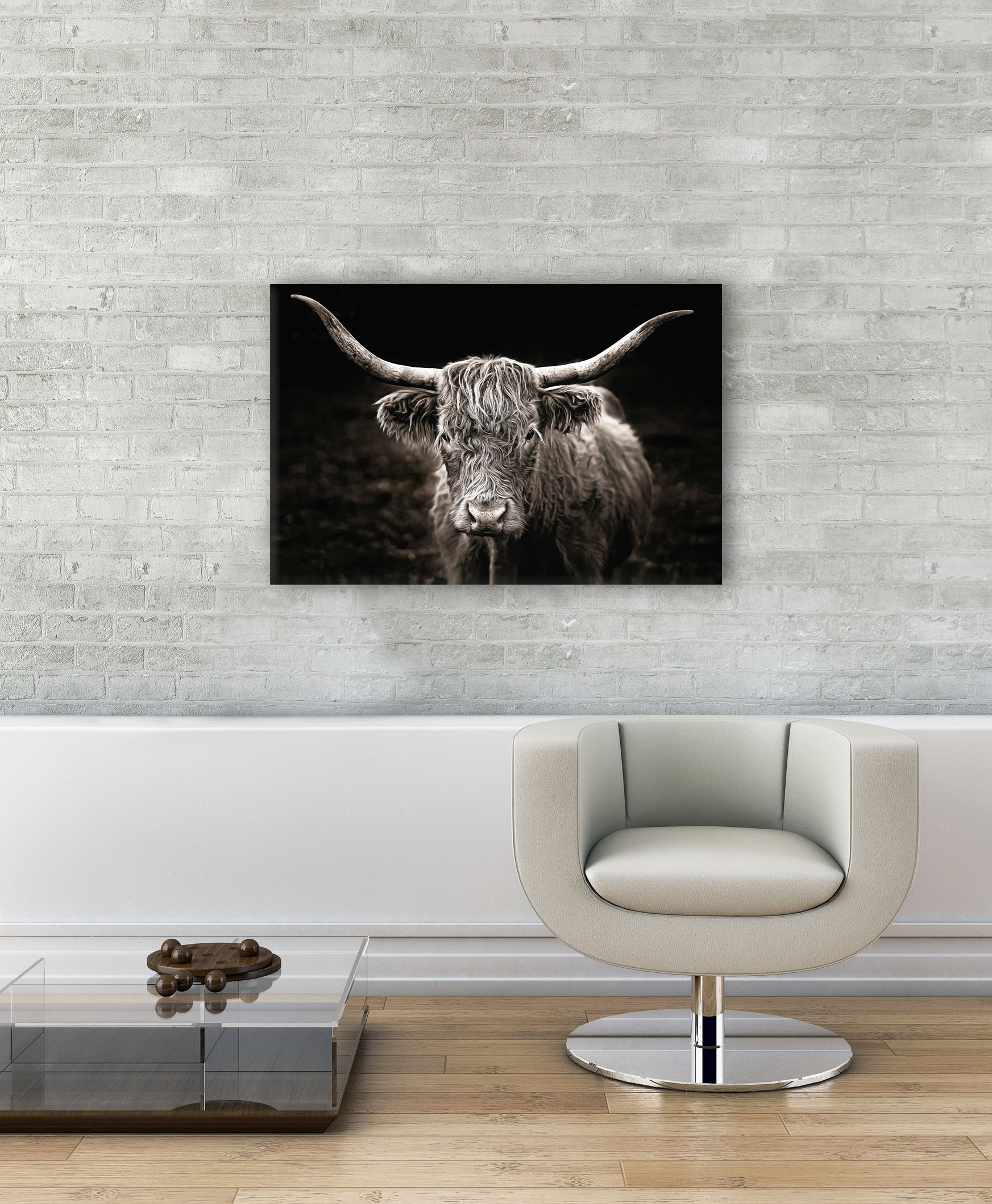 Bönninghoff Leinwandbild »Hochlandrind«, Kuhbilder, (1 St.), BxH: 90x60 cm günstig online kaufen
