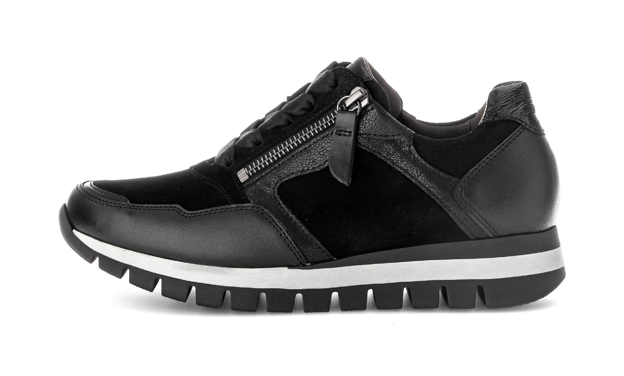 Gabor Keilsneaker »Turin«, Freizeitschuh, Halbschuh, Schnürer mit Komfortweite H (=sehr weit)