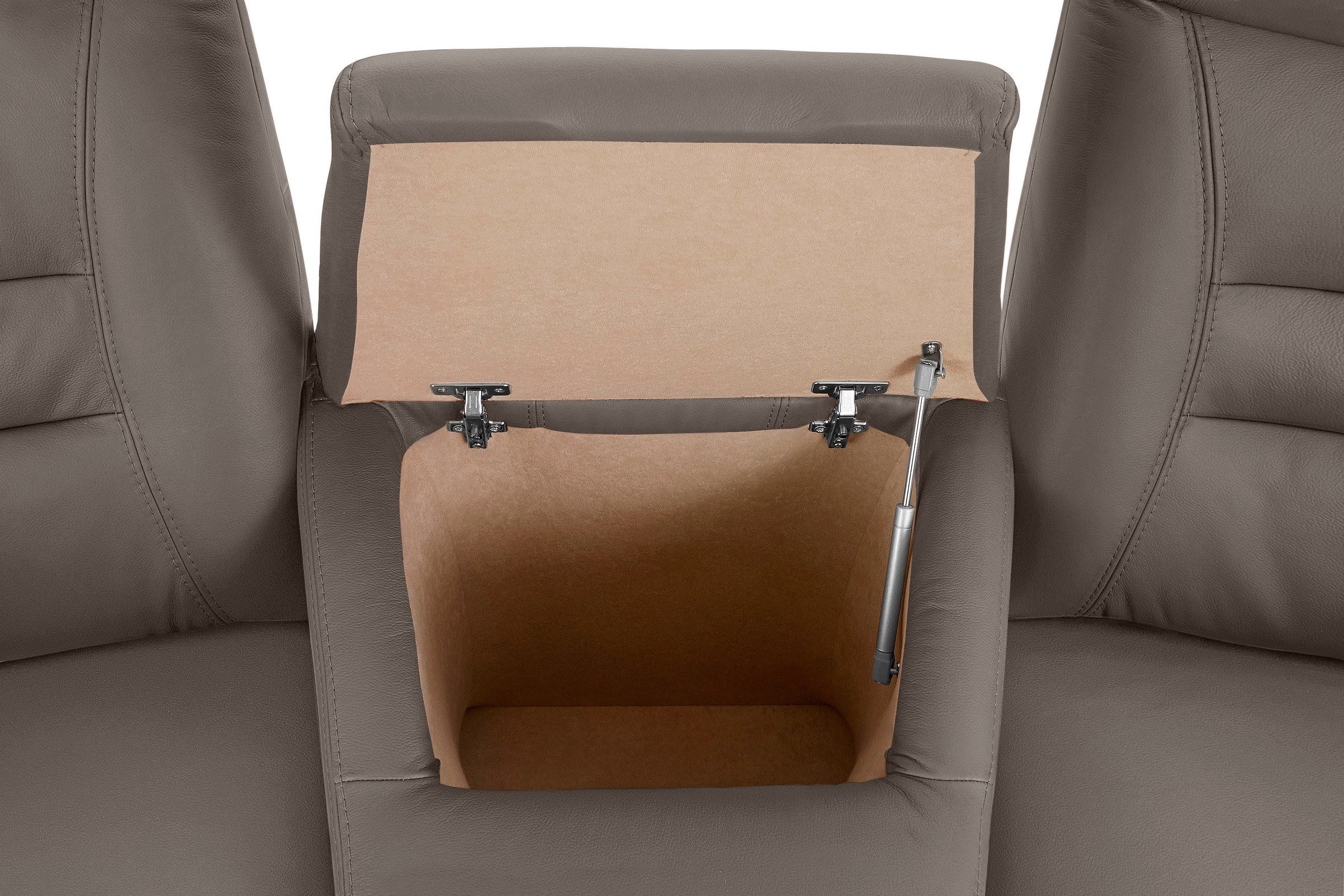 exxpo - sofa fashion 3-Sitzer »Ascoli, Kinosofa mit hohem Sitzkomfort, bequeme Armlehnen«, inkl. Relaxfunktion, Ablage und Staufach, hohe Rückenlehne