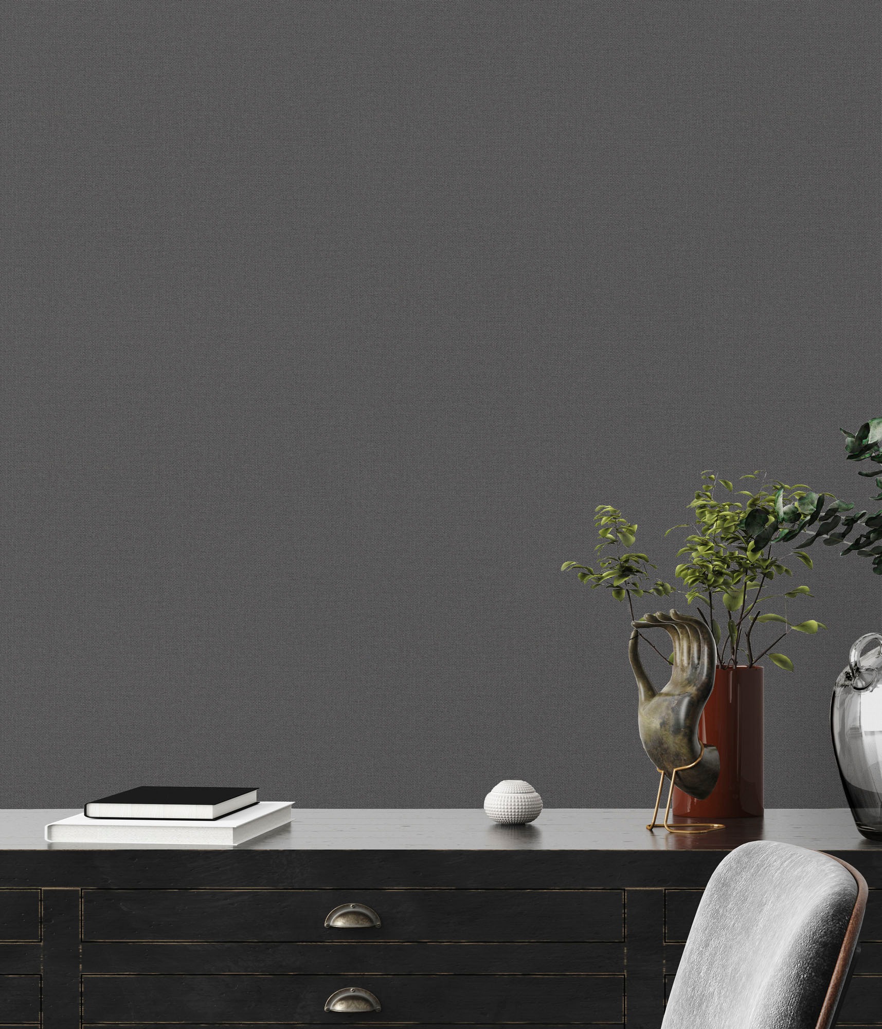 A.S. Création Vliestapete »Nara Einfarbig«, matt-gemustert-neutral, Unitapete Tapeten Wohnzimmer Schlafzimmer Küche modern Flur Design