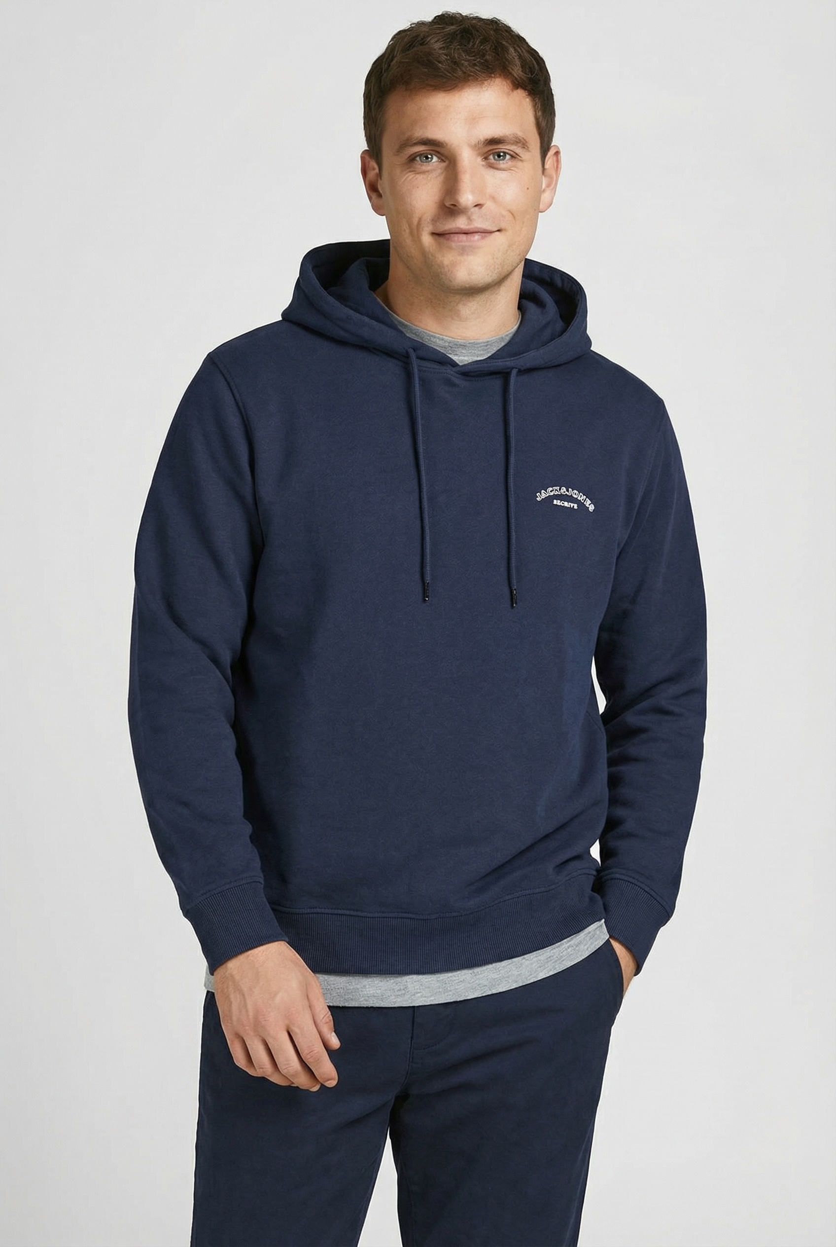 Jack & Jones Kapuzensweatshirt »JJCOLLEGE LOGO SWEAT HOOD«
