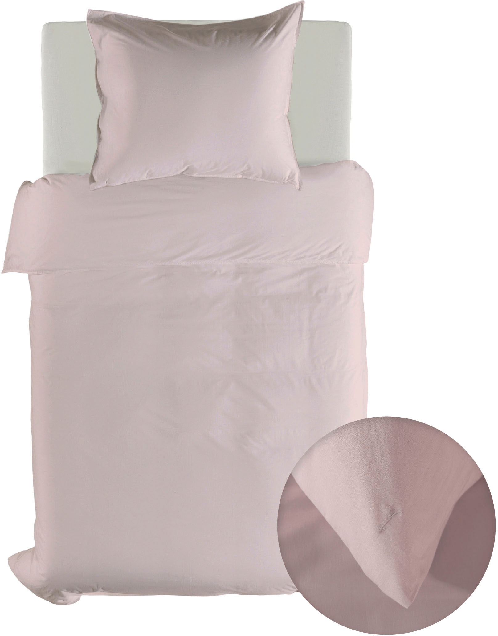 YELLOW Bettwäsche »Suite-Casablanca« 2 Stk. tlg. Uni, 100% Baumwolle ab 135 günstig online kaufen