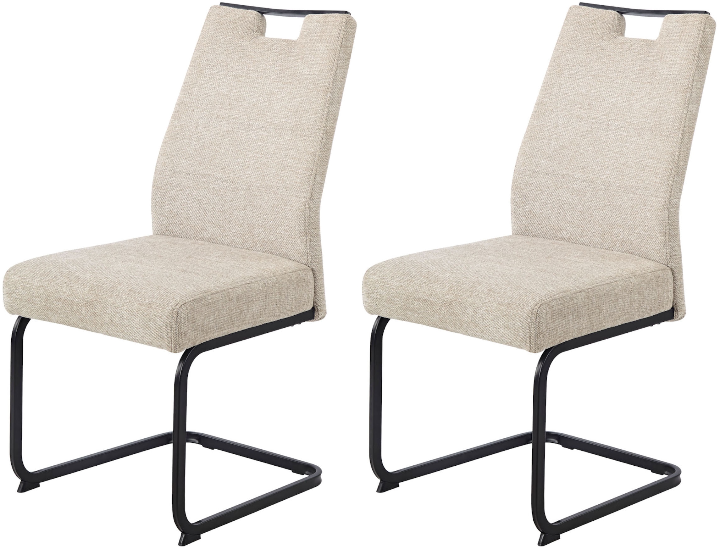 HELA Freischwinger »KERTIN« (Set) 2 Stk.XL Sitzbreite, Griff, Federkorb, 14 günstig online kaufen