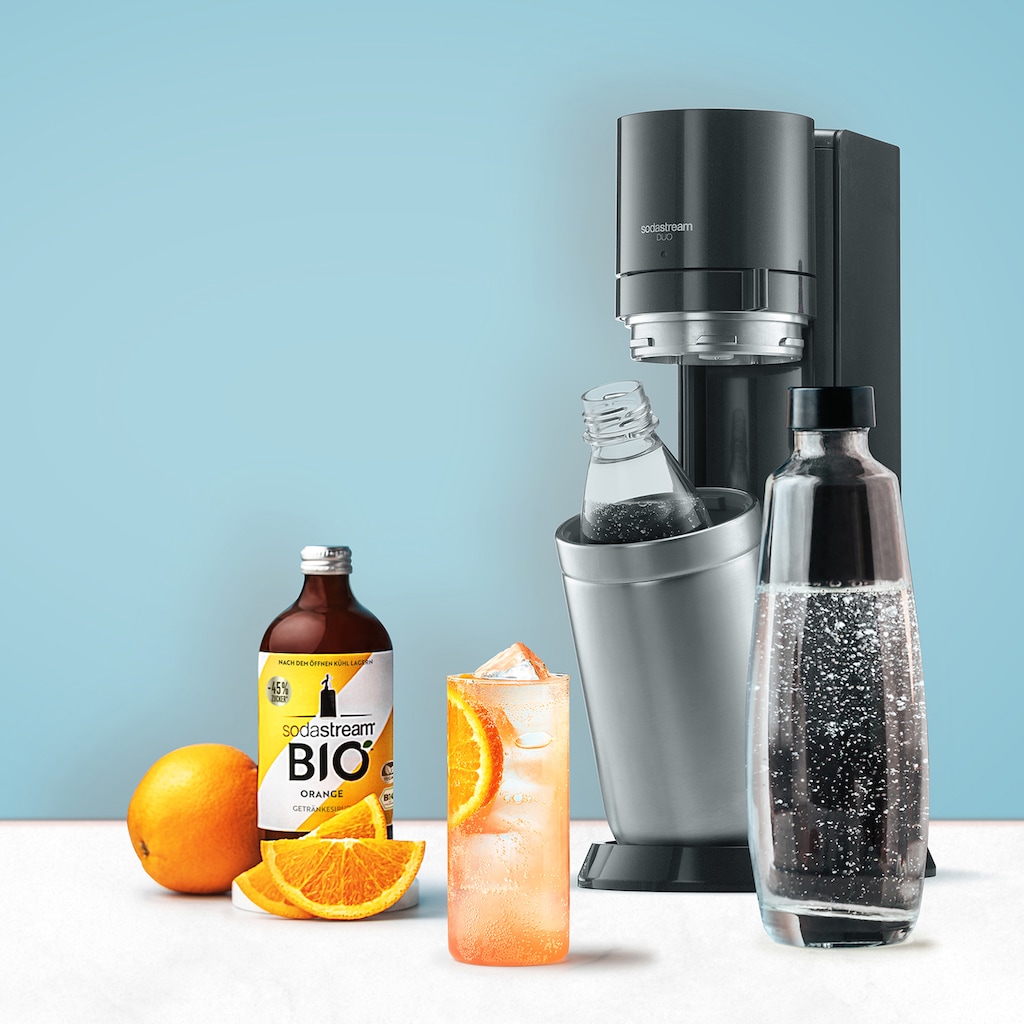 SodaStream Getränke-Sirup »BIO-Sirup«, Zitrone, Orange, Pink Grapefruit, 0,5 l, (3 Flaschen)