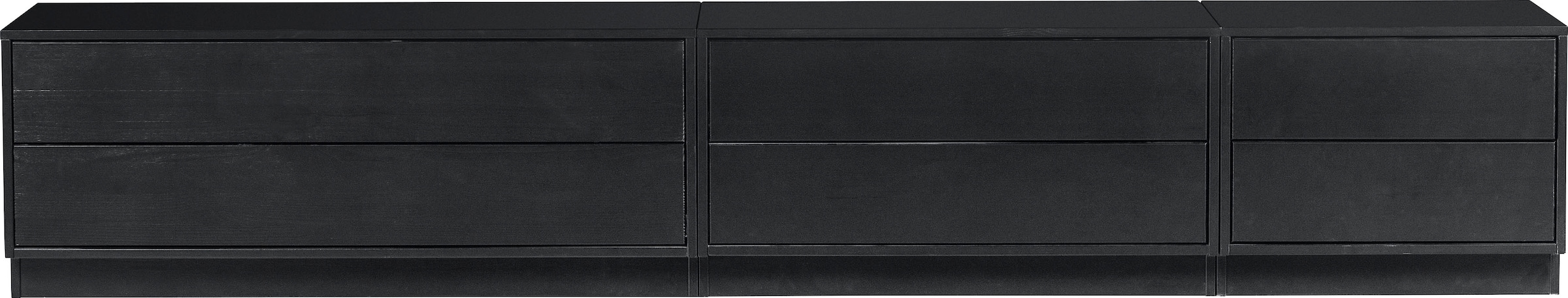WOOOD Lowboard »Finca, TV-Kommode, Breite 50 cm oder 100 cm«, mit 2 Schubkästen inkl. modernem Push-to-Open-Funktion