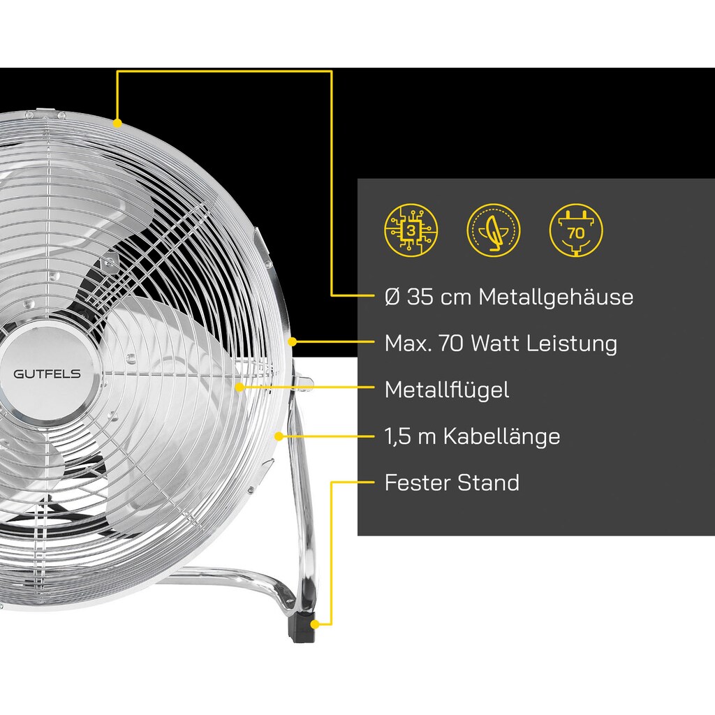 Gutfels Bodenventilator »VB 37058 ch«