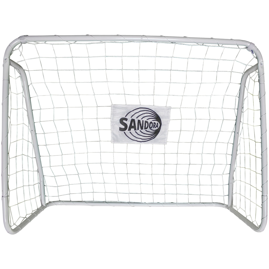 SANDORA Fußballtor »Sandora«, (Set, 2 St.), 124x96x61cm mit weißem Netz