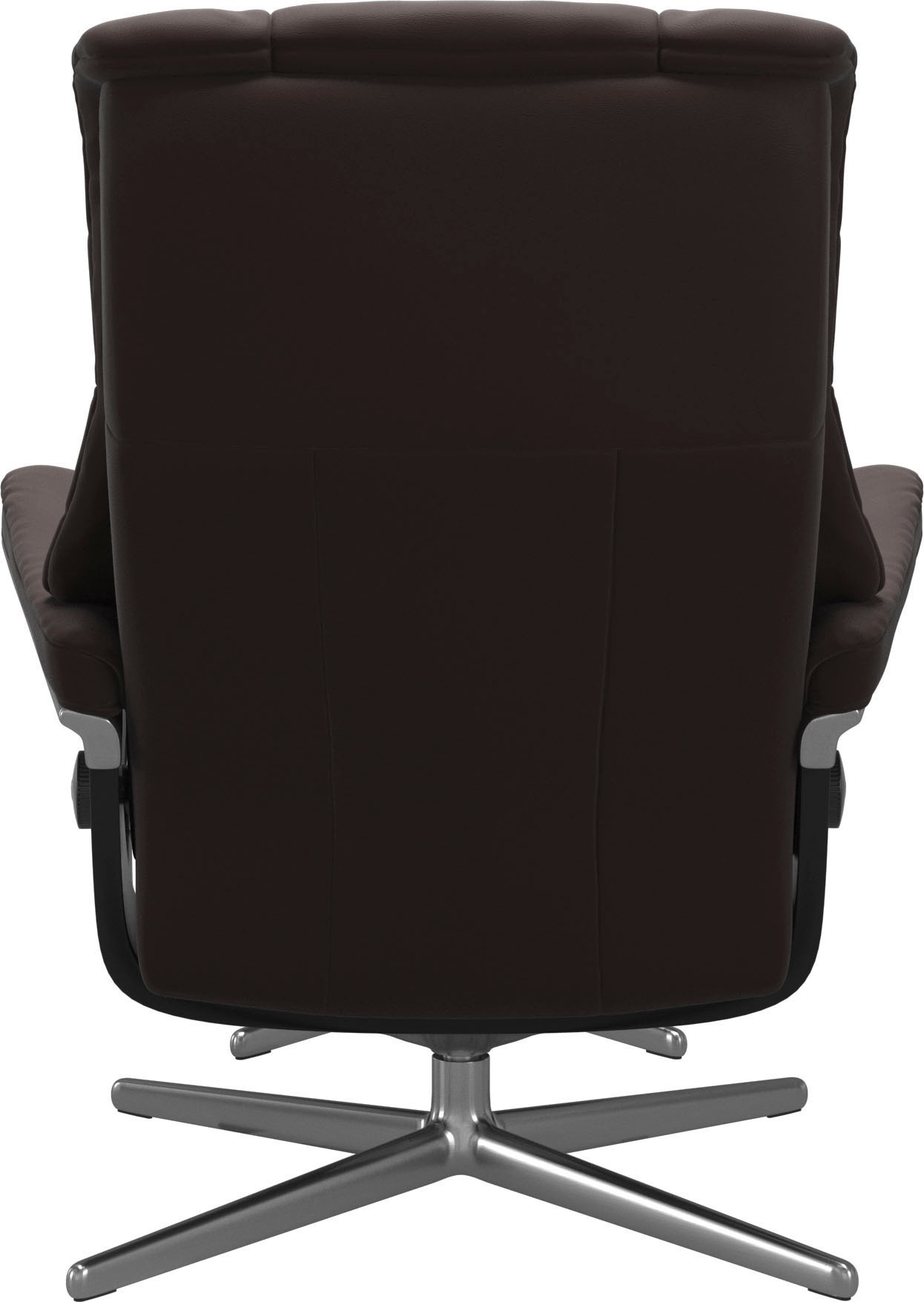 Stressless® Relaxsessel »Mayfair«, (Set, Relaxsessel mit Hocker), mit Hocker, mit Cross Base, Größe S, M & L, Holzakzent Schwarz