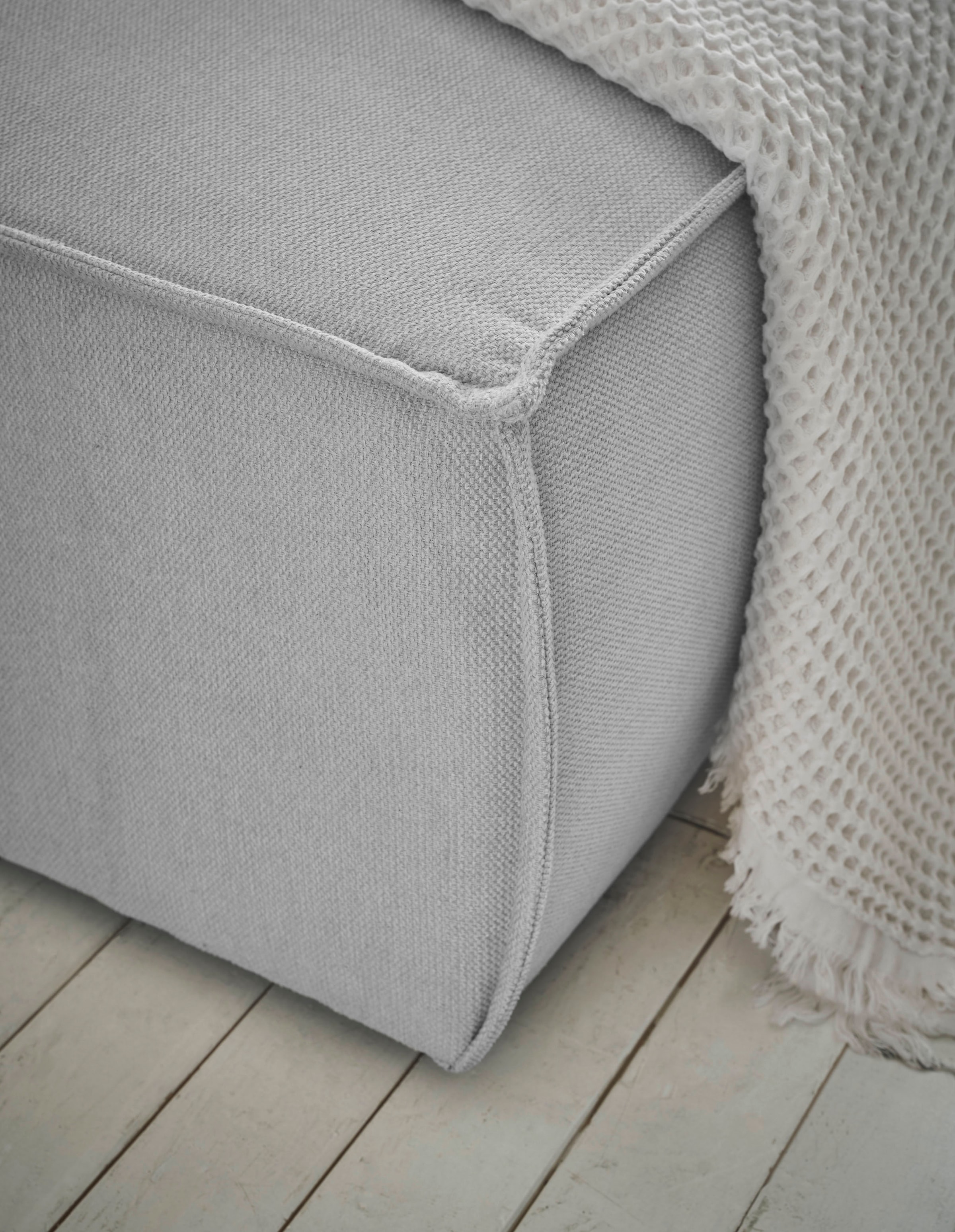andas Wohnlandschaft »FINNLEY U-Form XXL 329 cm, Schlafsofa, Schlaffunktion m. Bettkasten«, (194/139 cm), Bouclé, Struktur und Cord