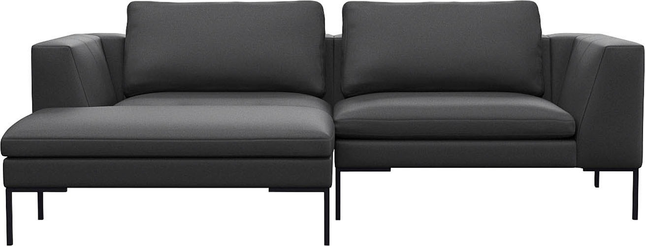 FLEXLUX Ecksofa »Loano, superbequemer Sitzkomfort durch Kaltschaum im Sitz, günstig online kaufen