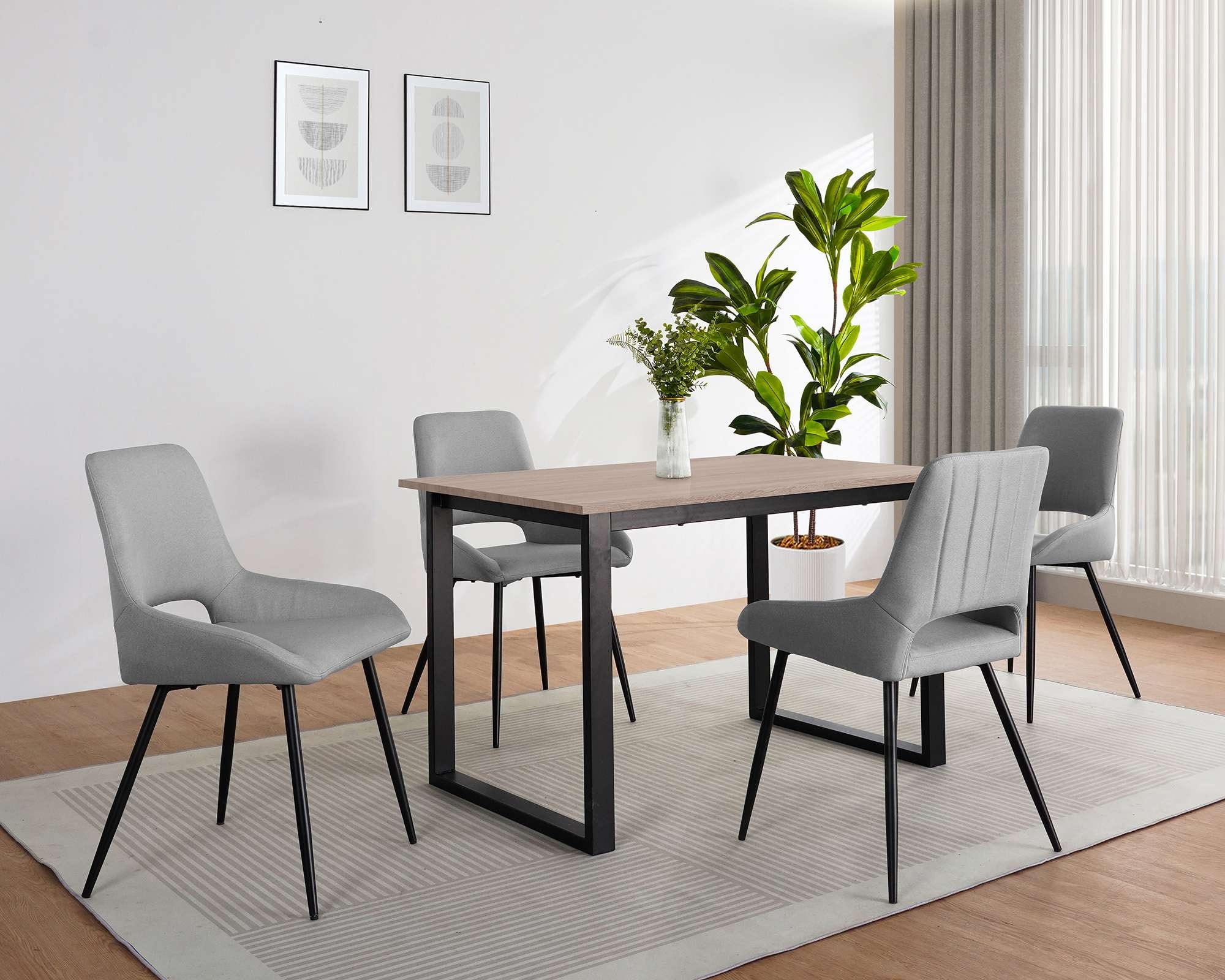 OTTO home Esstisch »Barcell« schwarzes Metallgestell, Plattenvarianten wähl günstig online kaufen