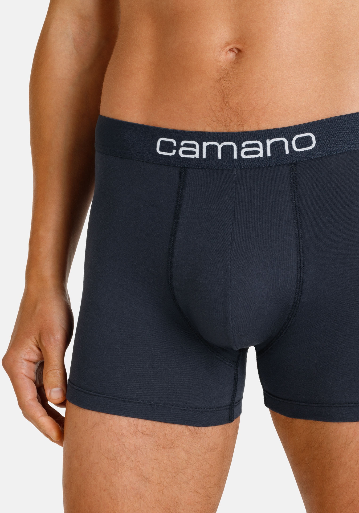 Camano Boxershorts »comfort«, (2er Pack), mit elastischem Logobund